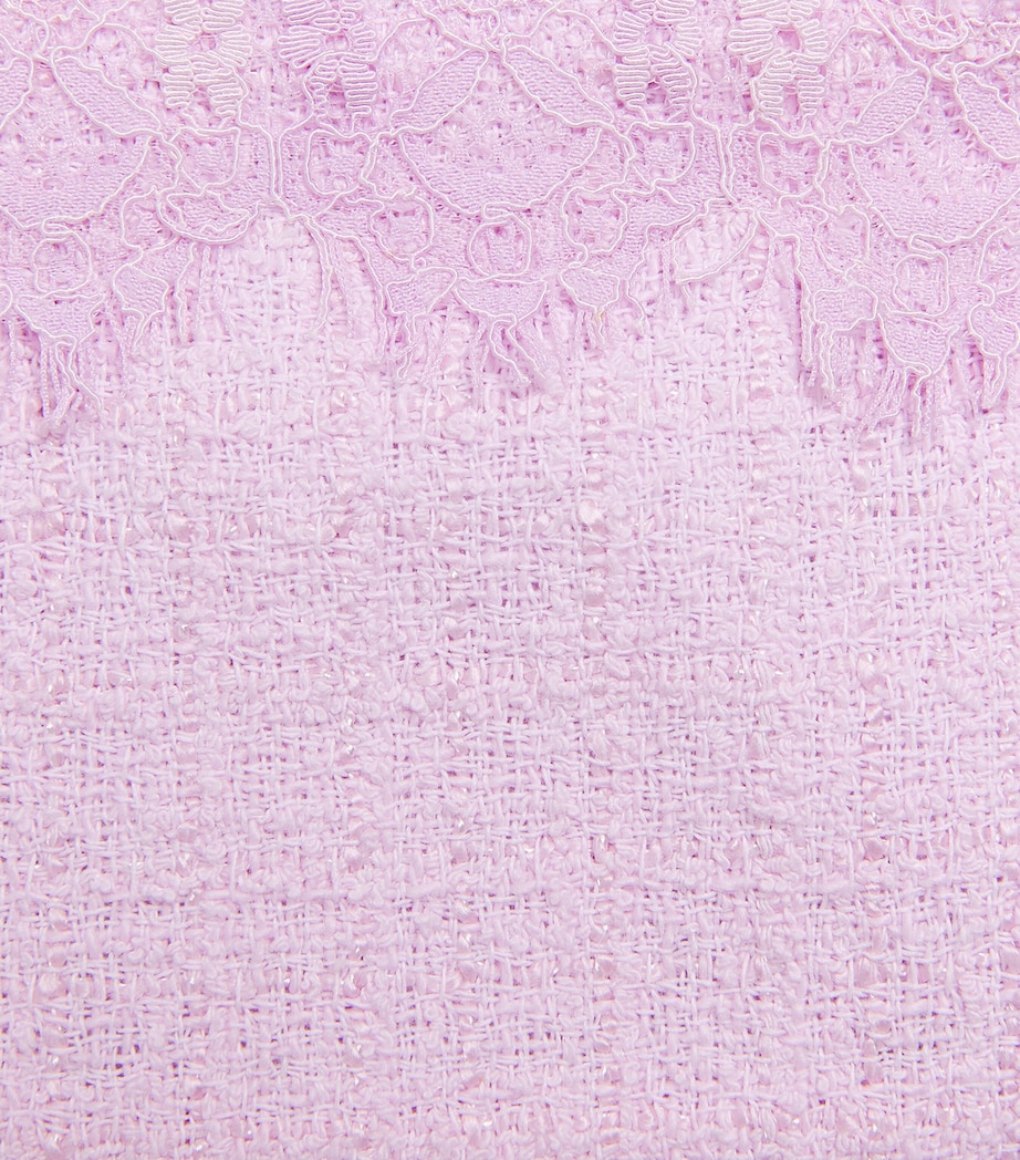 LoveShackFancy Tweed Lace-Trim Willamina Dress (8-14 Years) Image 4