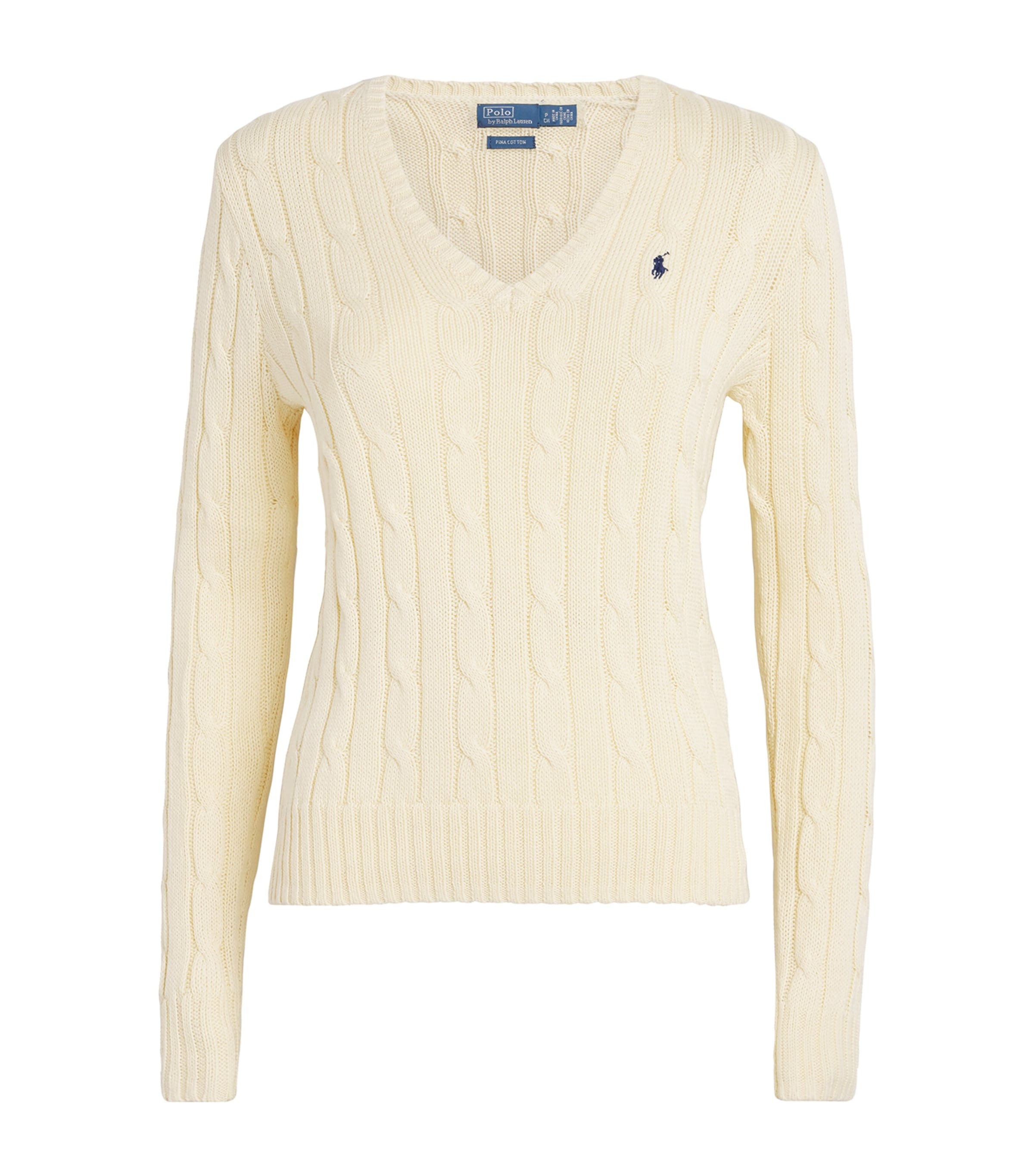 Polo Ralph Lauren Pima Cotton Kimberly Sweater In Neutral