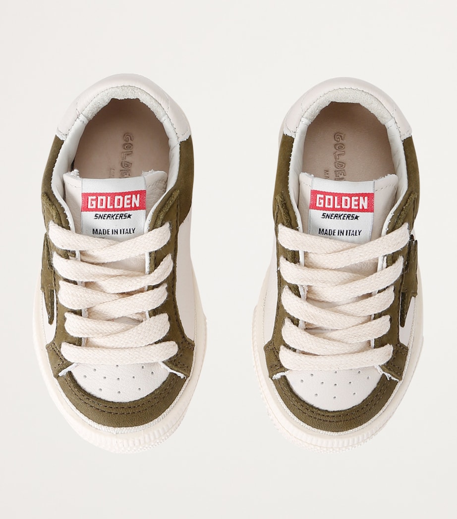 Leather May Sneakers MID GREEN Image 4