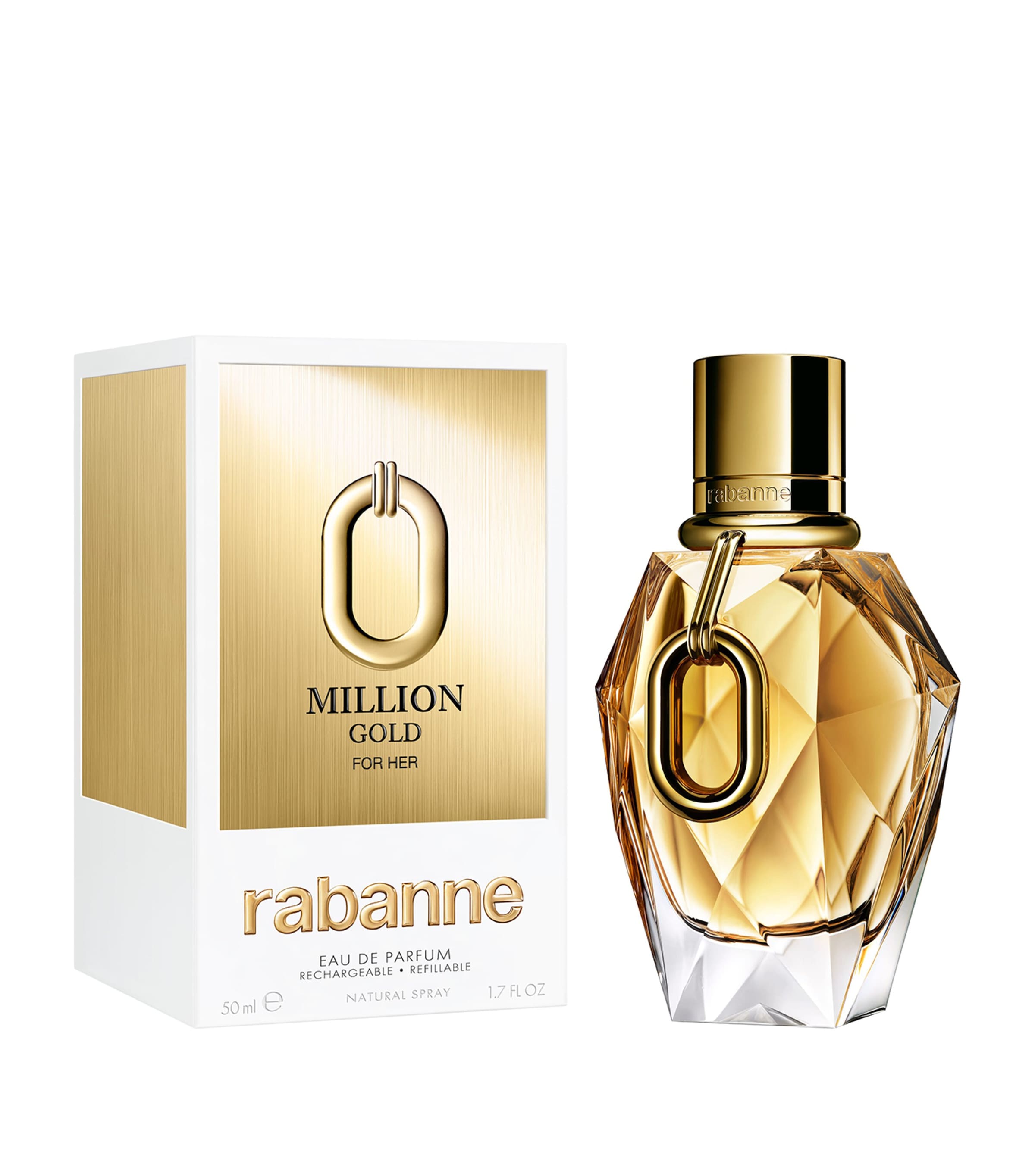 Million Gold For Her Eau de Parfum (50ml) NO COLOUR Image 2