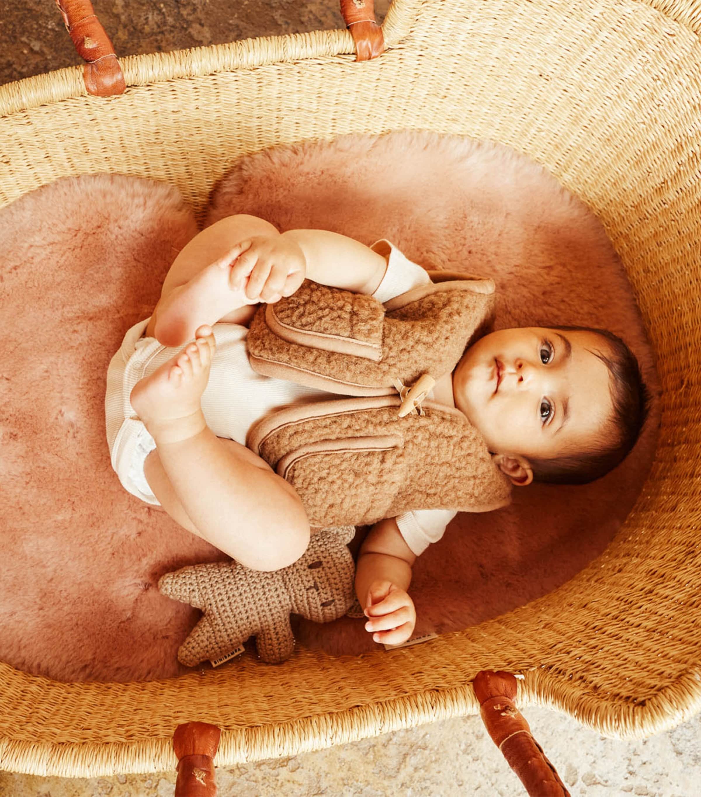 Binibamba Sheepskin Snuggler Rose Image 4