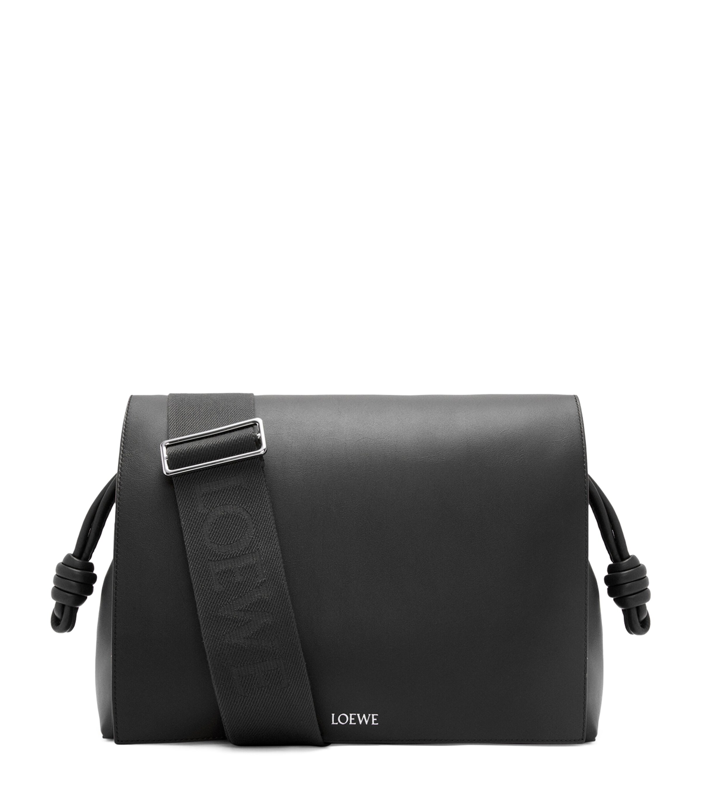 LOEWE Leather Flamenco Satchel Black Image 1