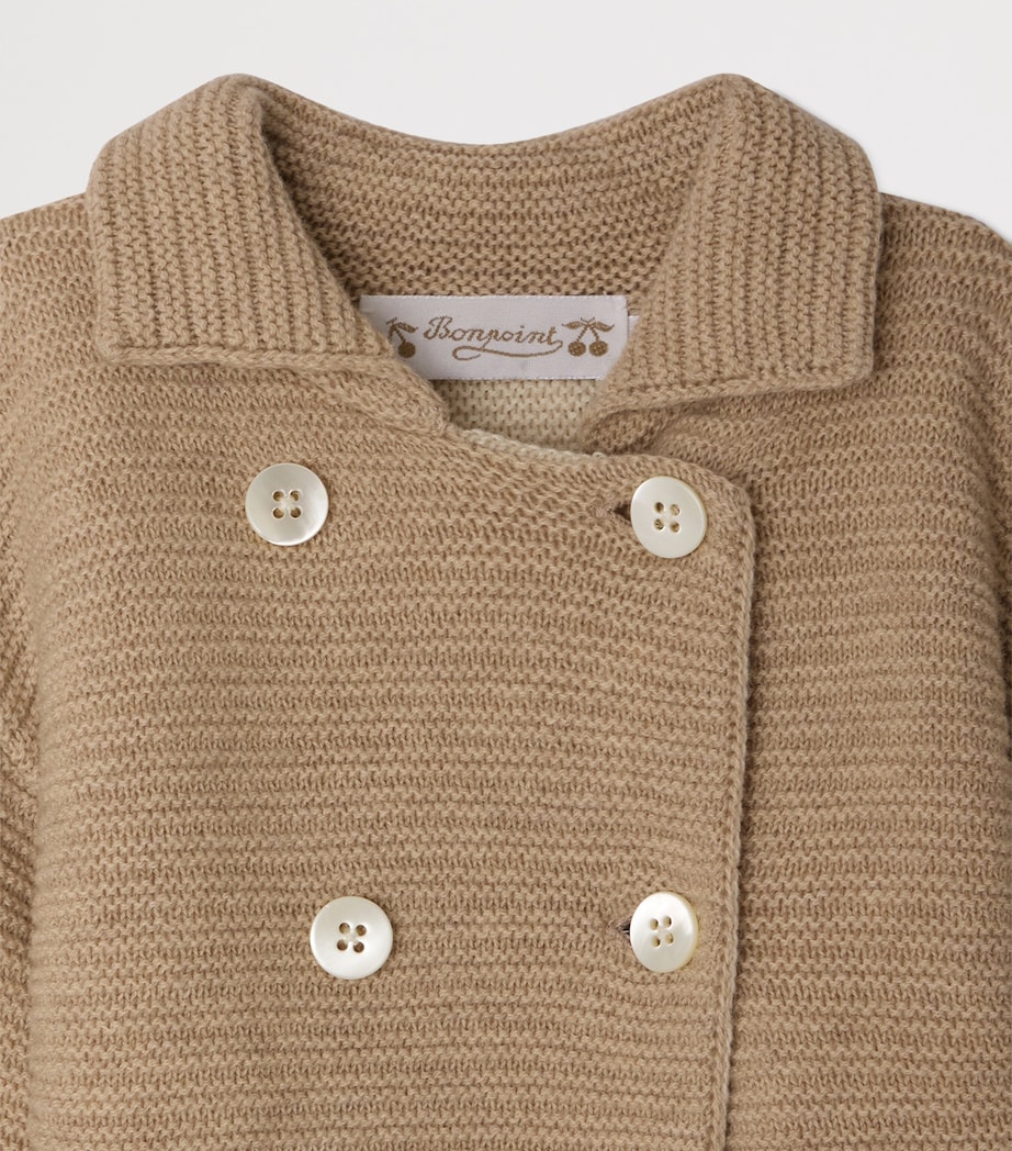 Wool-Cotton Reversible Jacket (6-18 Months) UPB BEIGE Image 3