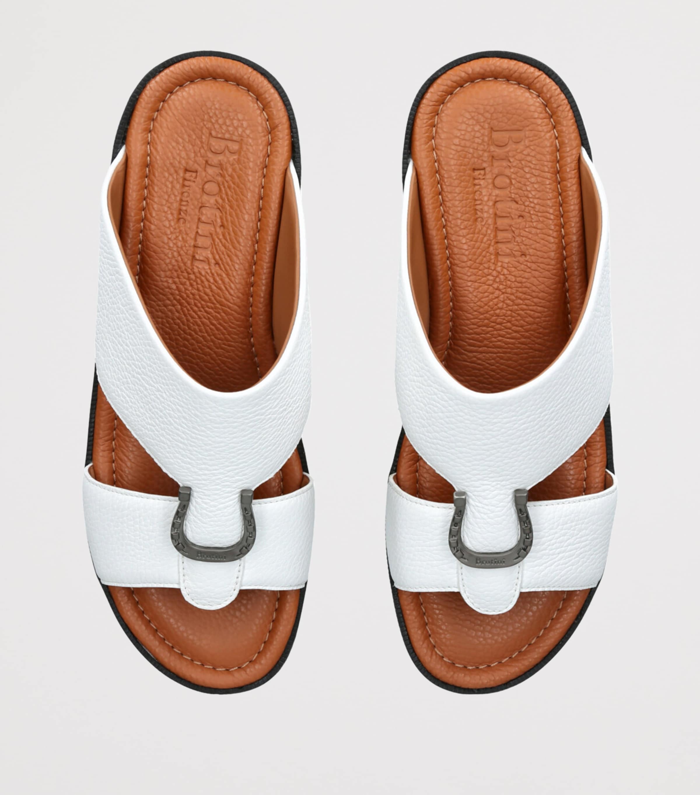 Brotini Leather Adria Sandals White Image 4