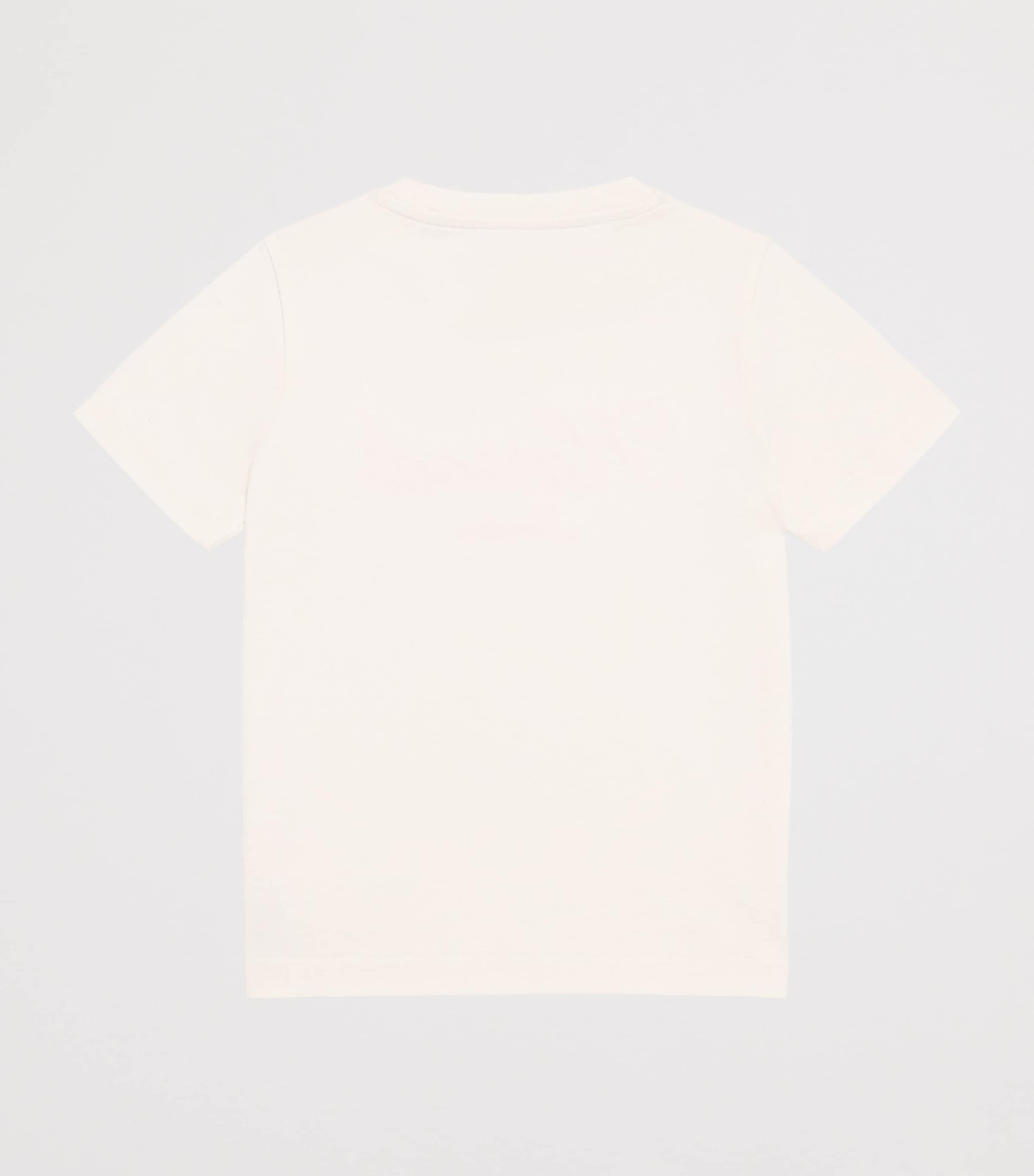 Harrods Cotton Jersey Embroidered T-Shirt Ivory Image 2
