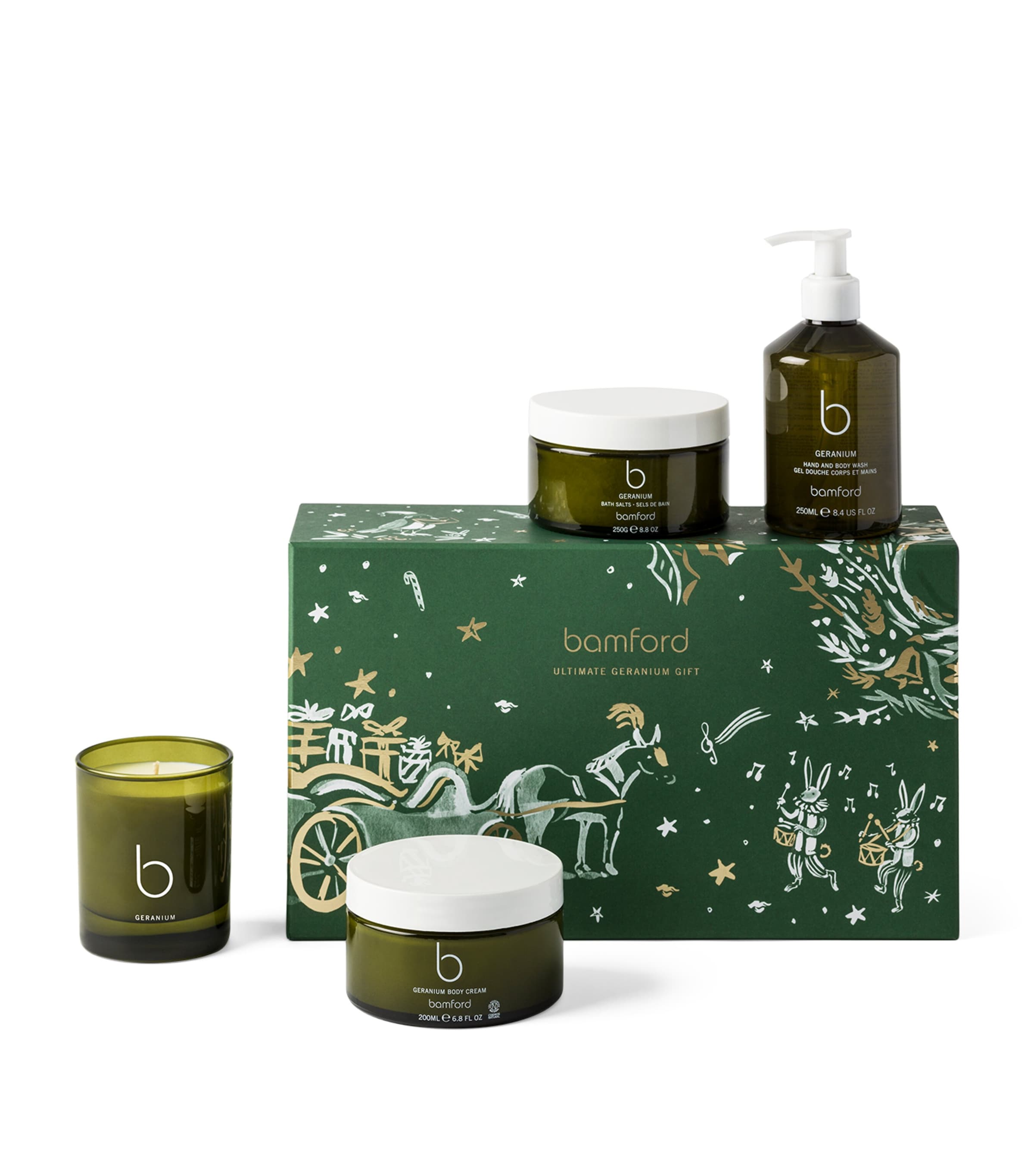 Bamford Ultimate Geranium Gift Set In White