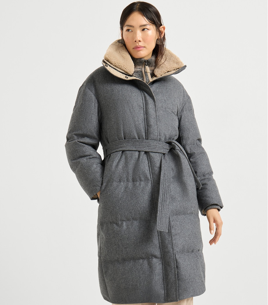 Virgin Wool Down Puffer Coat C004 Image 2