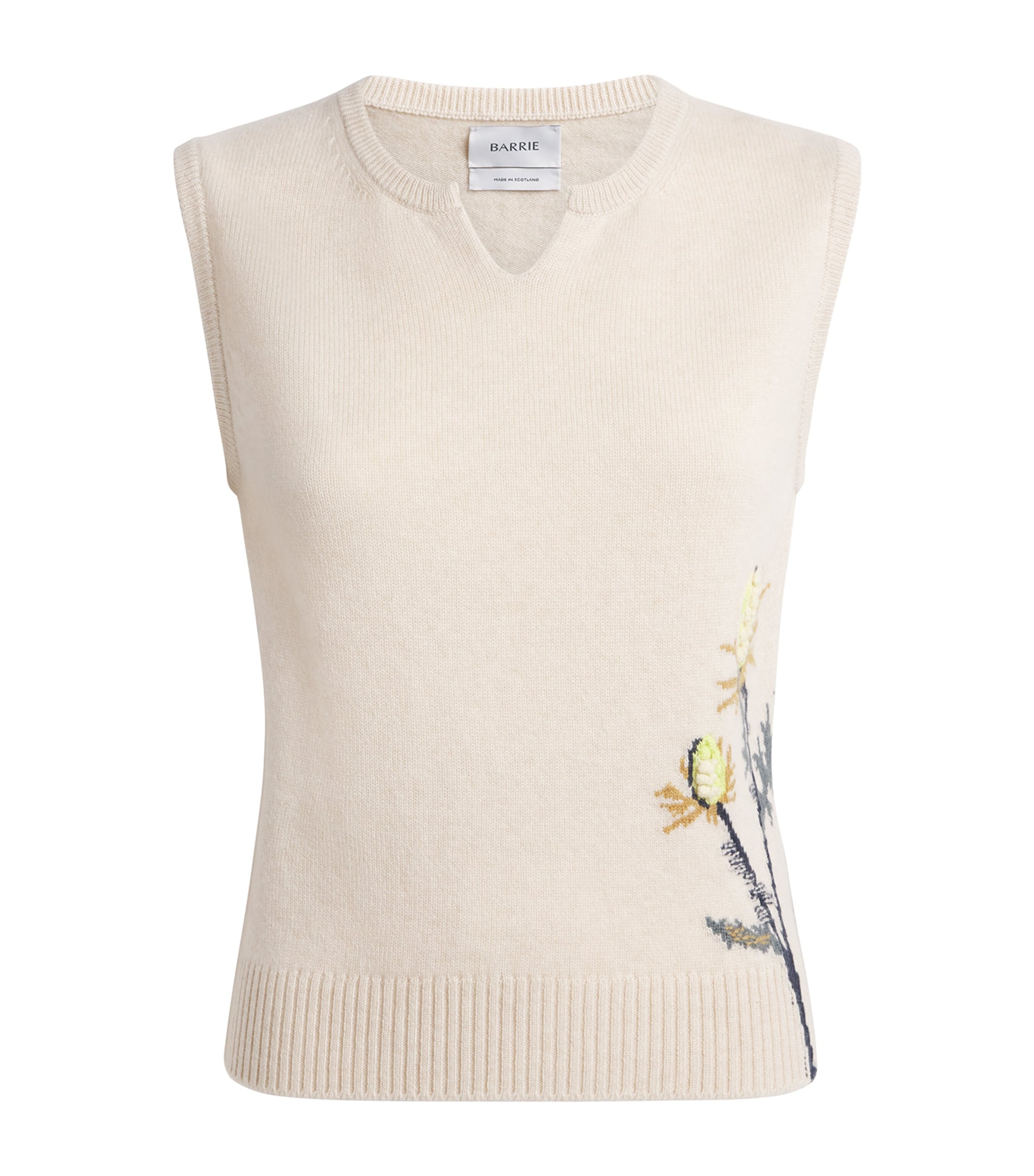Barrie Womens Cashmere Thistle Top Canvas Multi Image 1