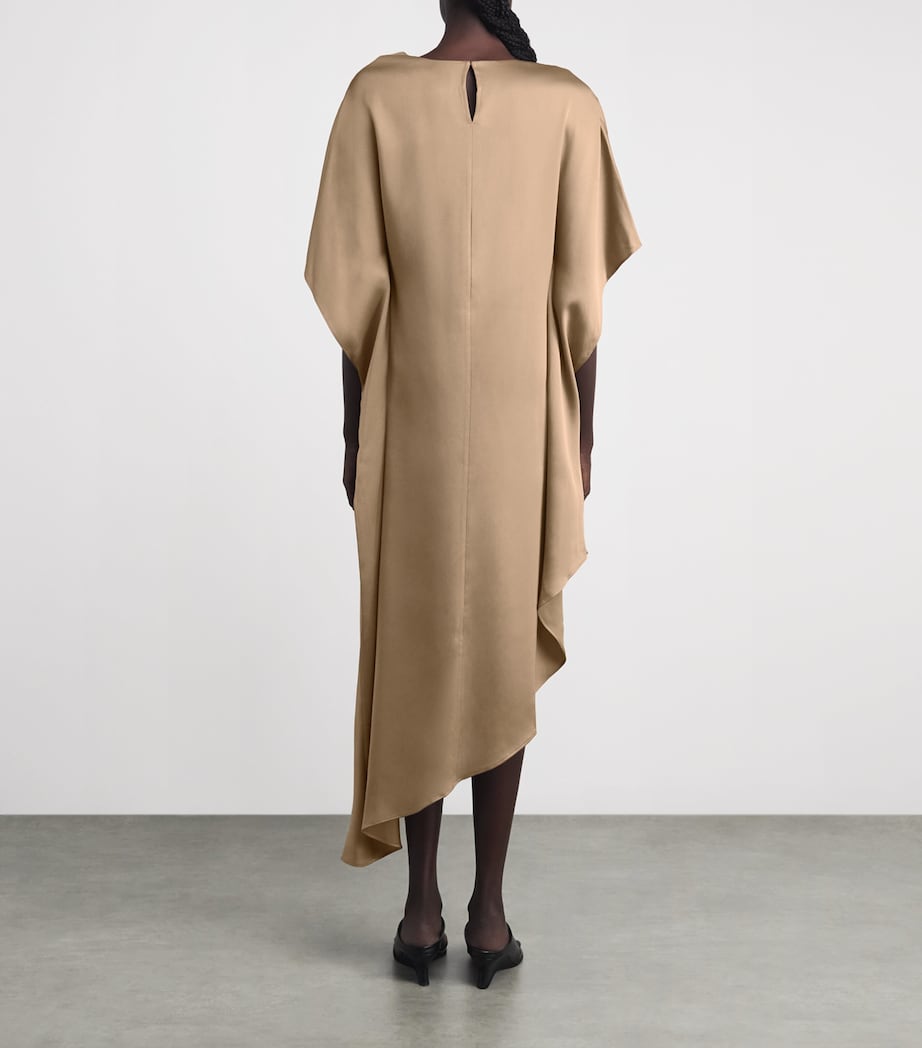 Simkhai Womens Satin Sadie Midi Dress Ochre Image 4