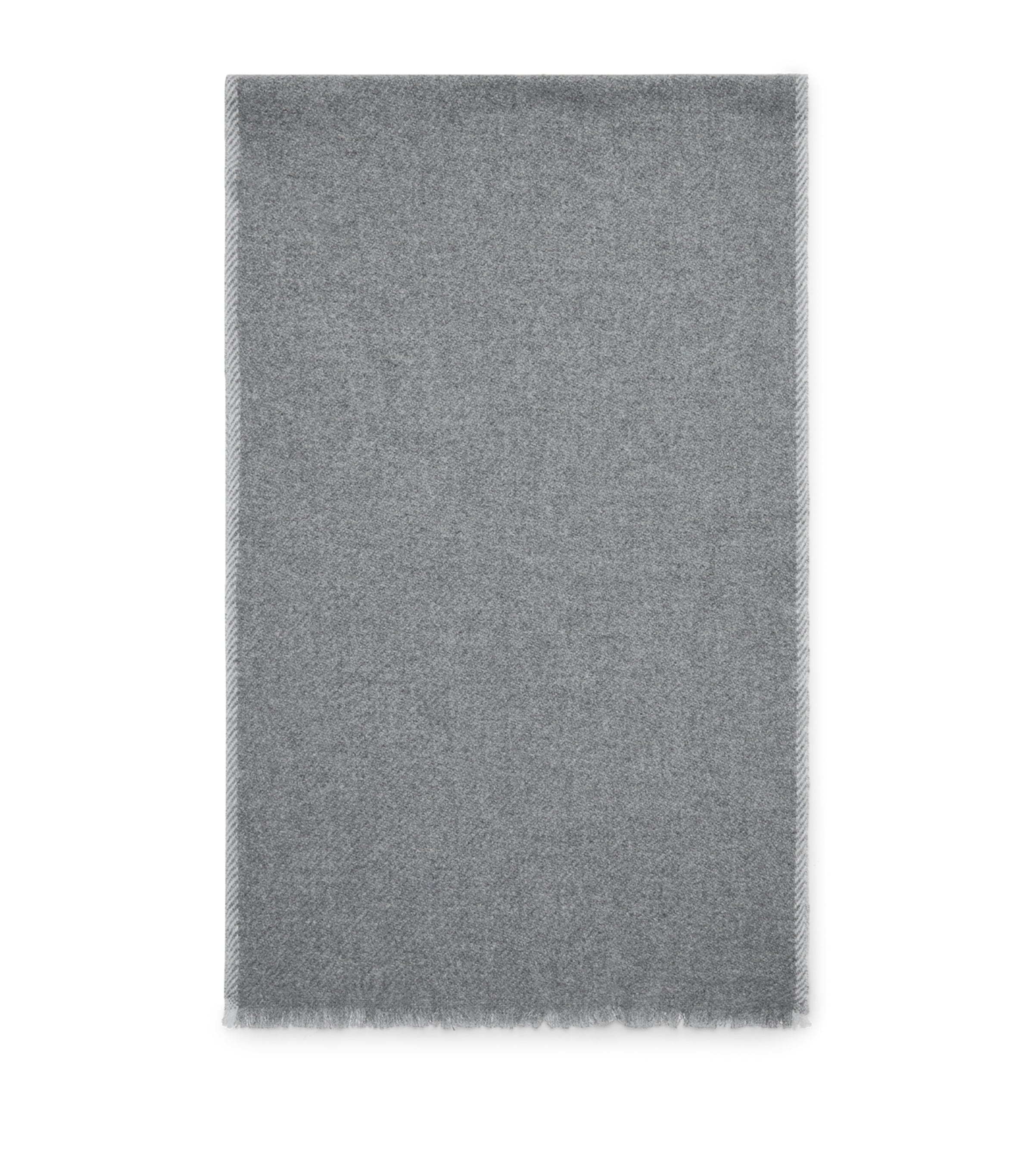 Brunello Cucinelli Cashmere Scarf In Grey