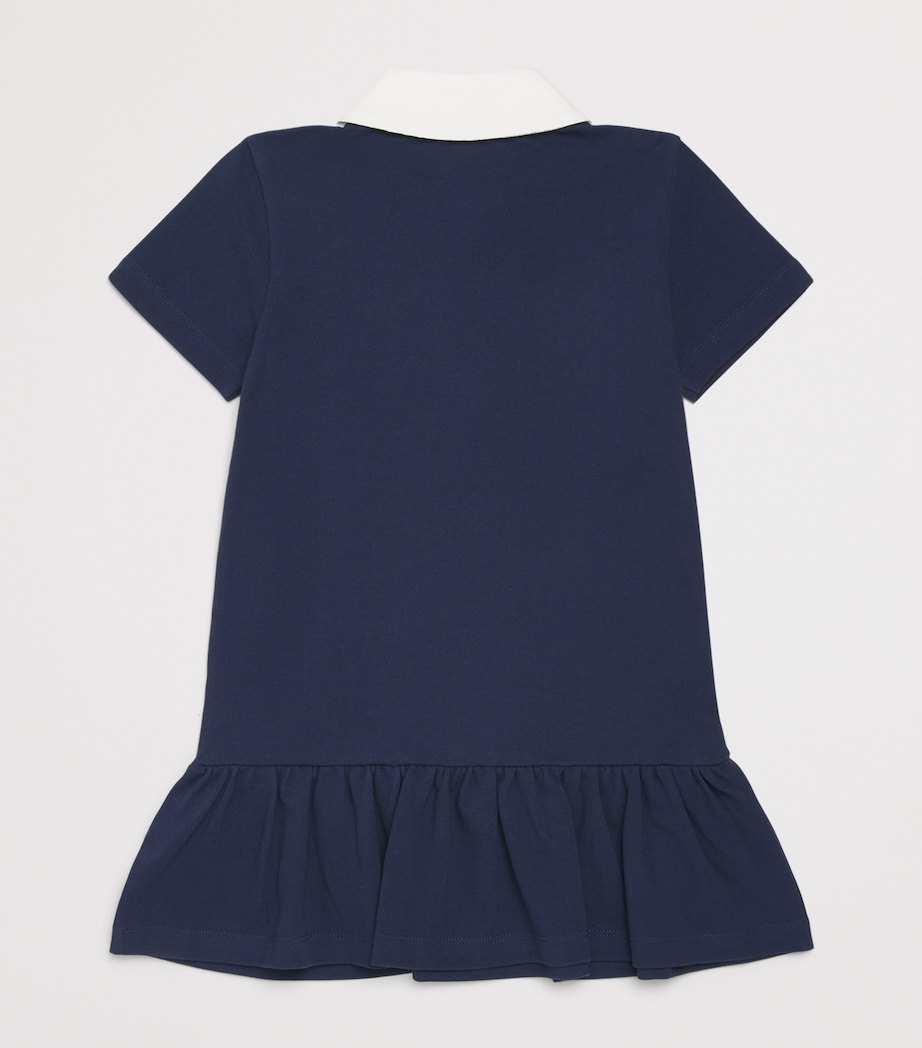 Balmain Kids Cotton Jersey Dress (4-14 Years) Blue/white Image 2