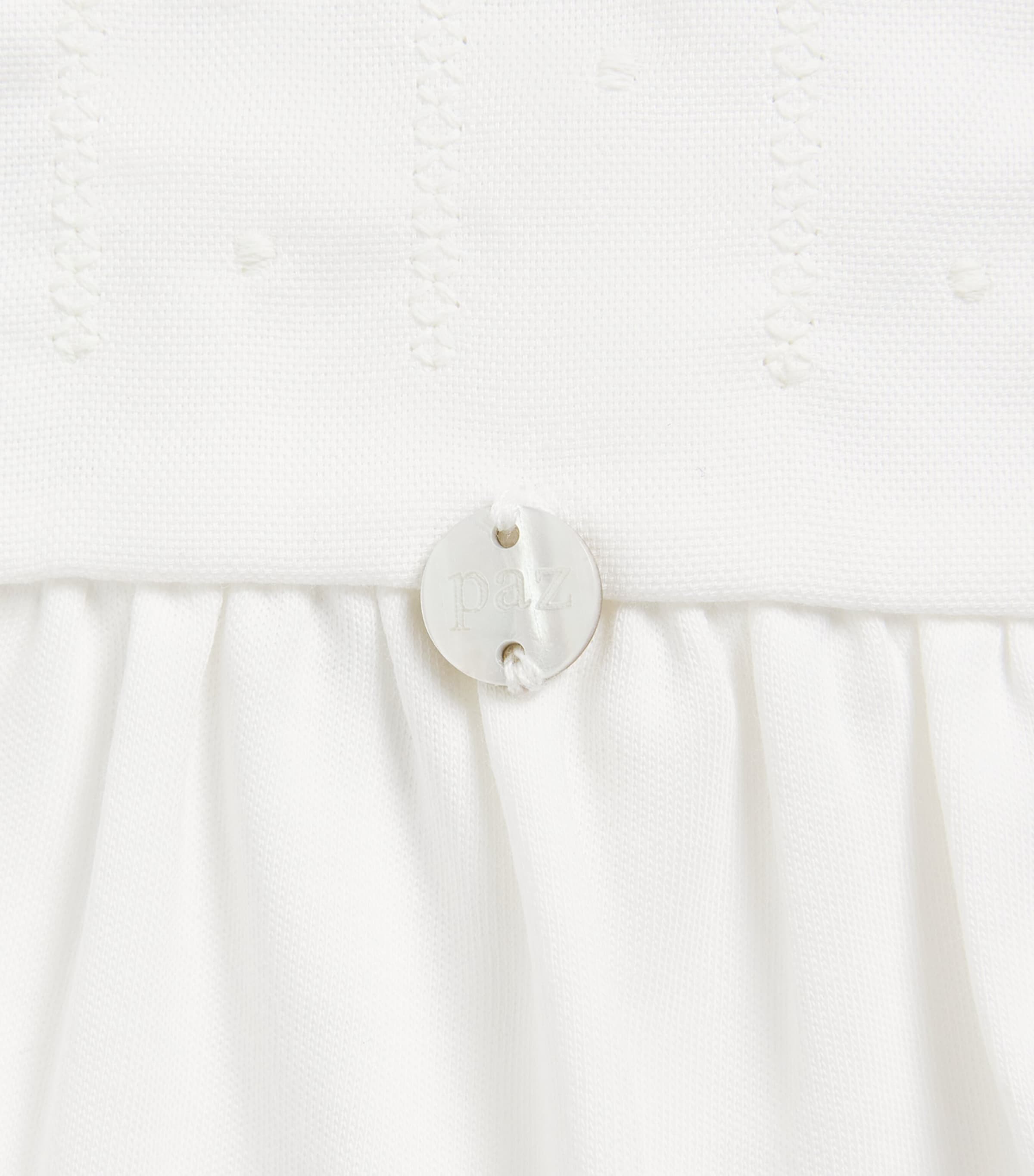 Paz Rodriguez Cotton Knitted All-In-One (0-12 Months) Cream Image 3