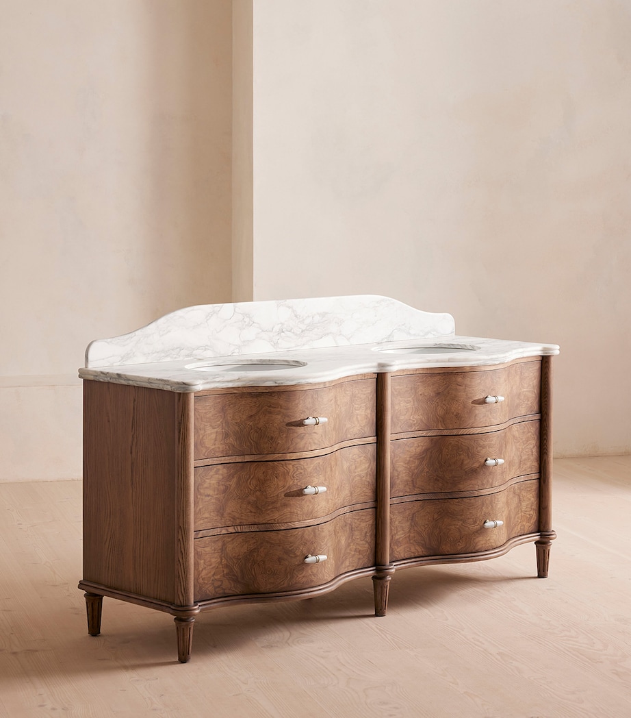 Soho Home Valerie Double Vanity Arabescato Image 2
