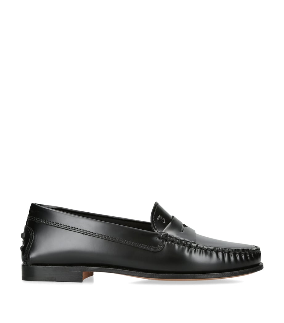 Tod's Leather Mocassino Loafers Brown Image 1