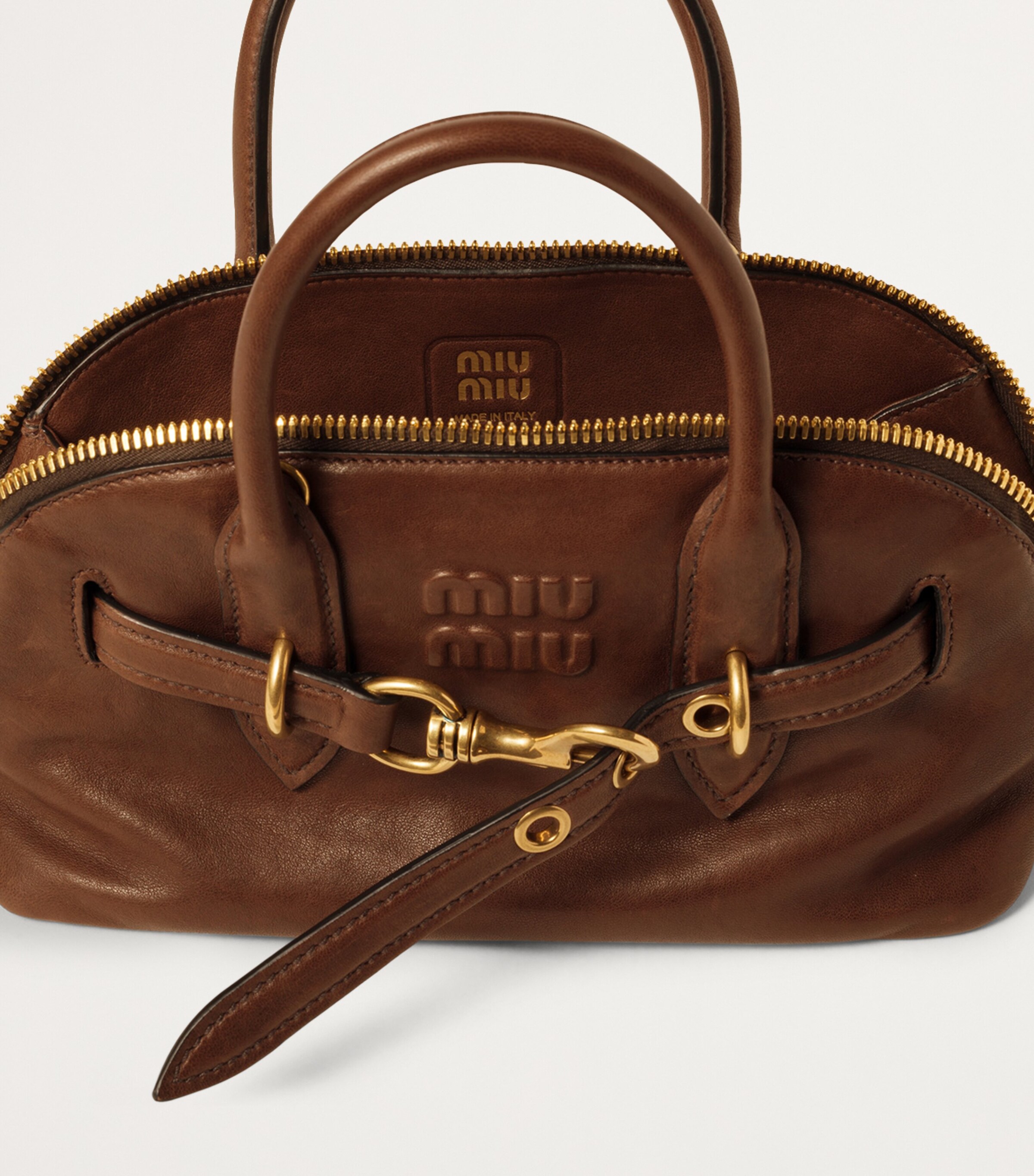 Nappa Leather Aventure Top-Handle Bag F0316 Image 4