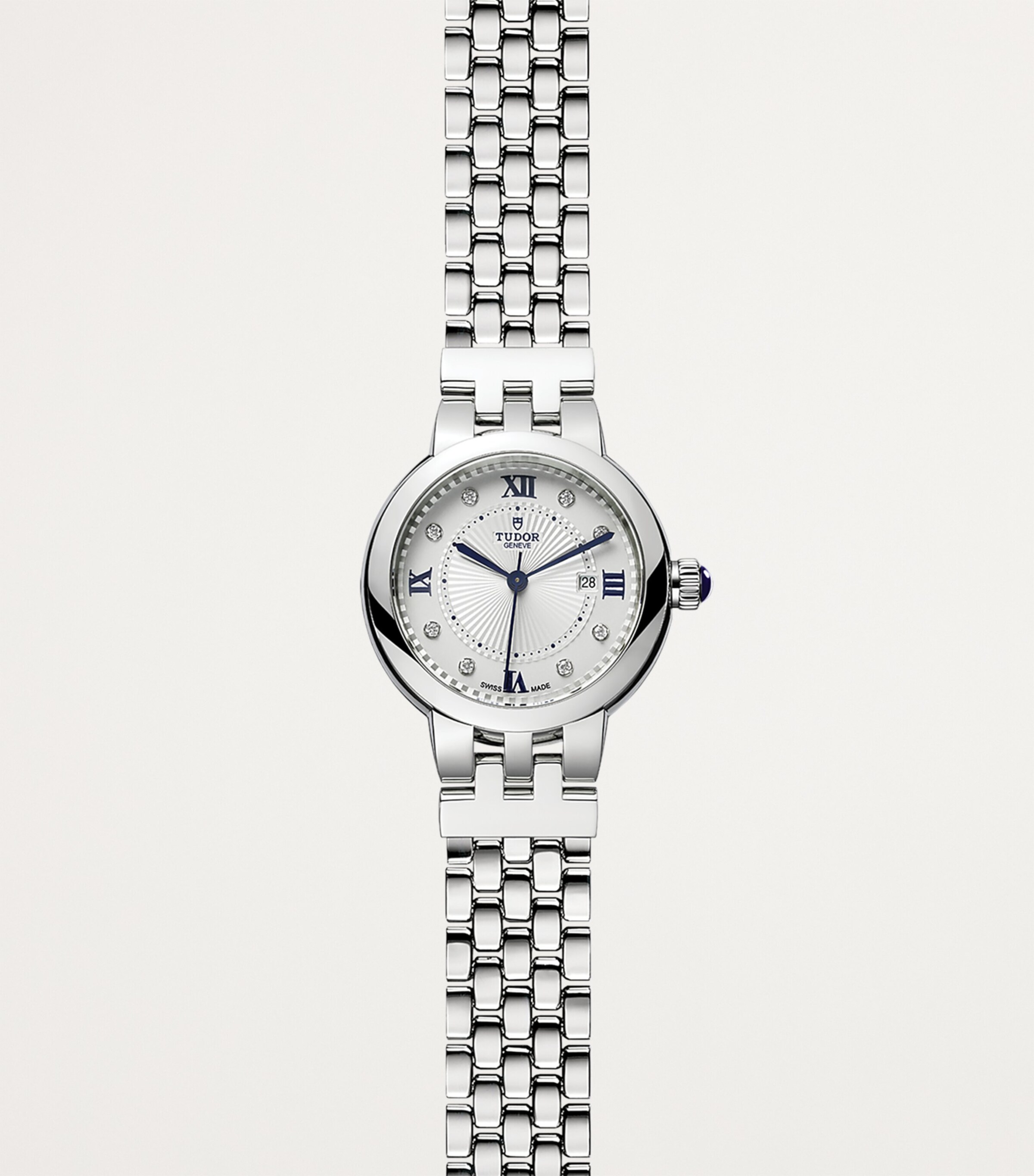 Clair de Rose Stainless Steel and Diamond Watch 30mm WHITE Image 2