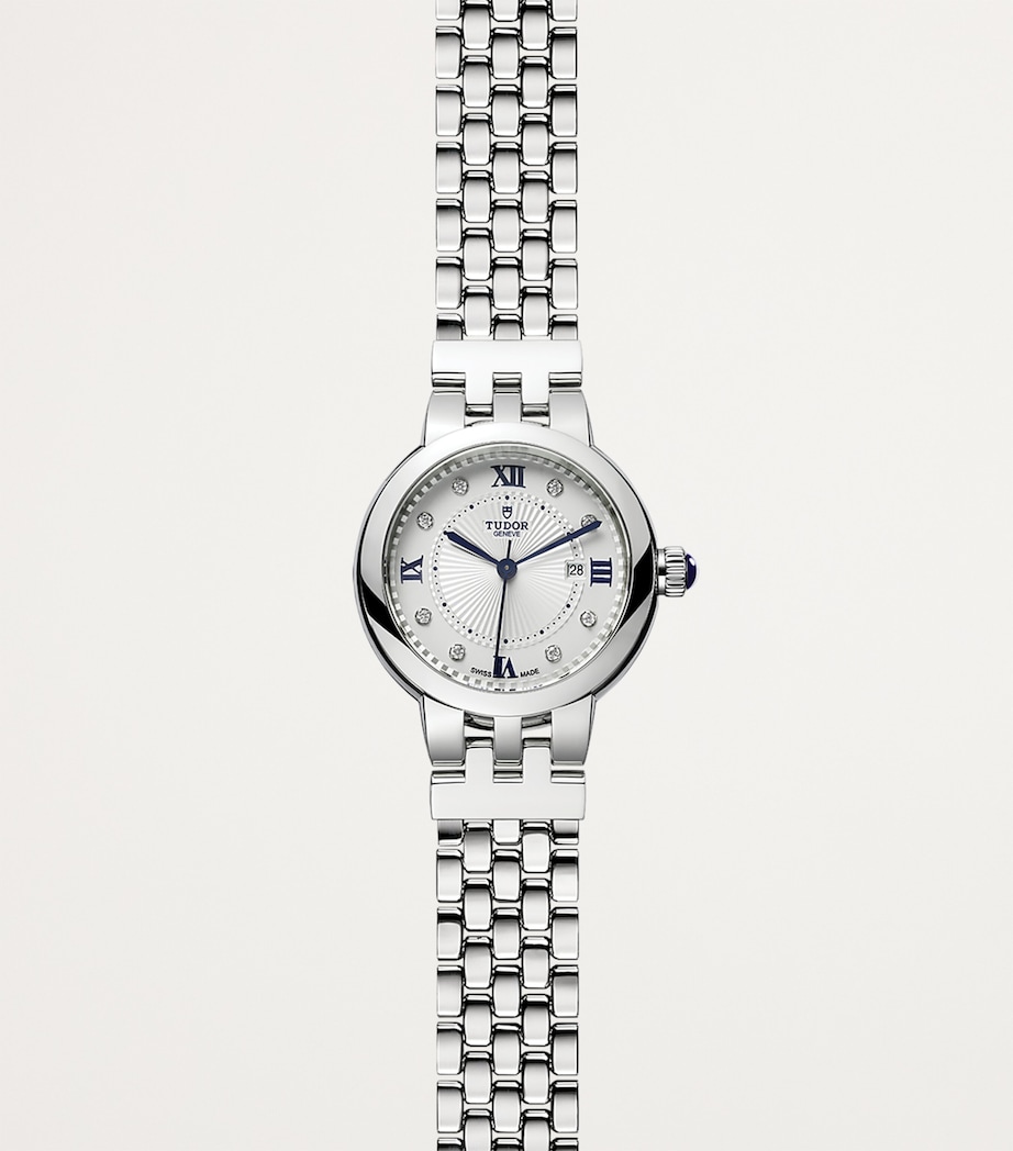 Clair de Rose Stainless Steel and Diamond Watch 30mm WHITE Image 2