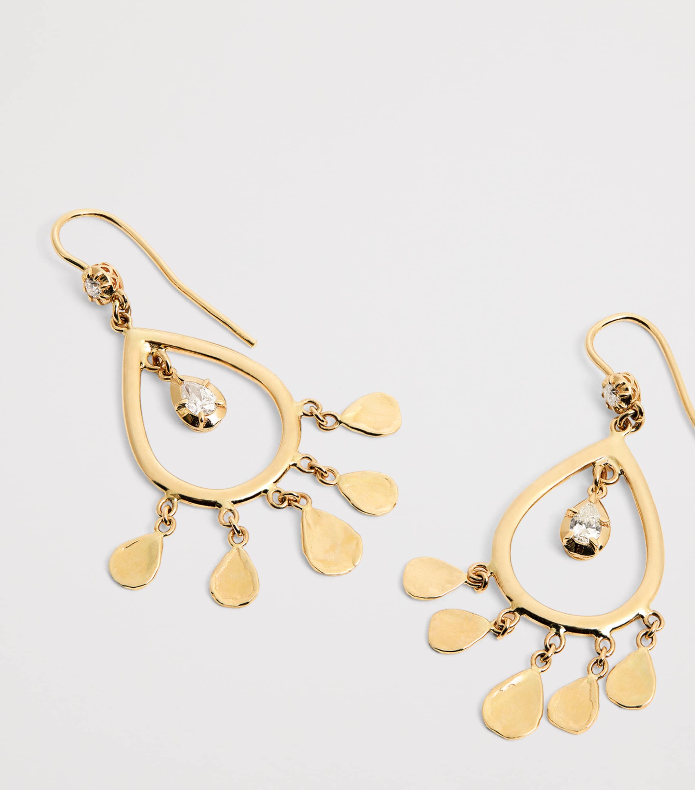 Yellow Gold and Diamond Sophia Shaker Earrings YELLOW GOLD Image 5