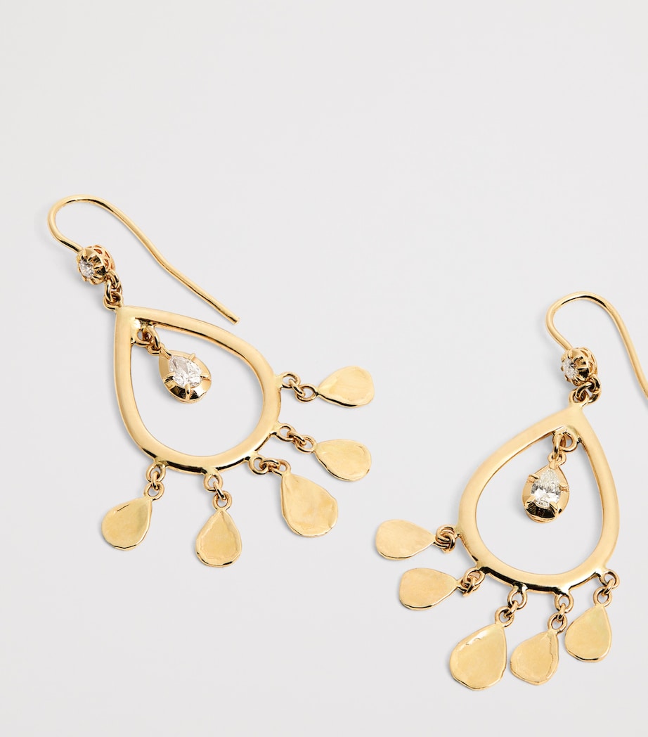 Yellow Gold and Diamond Sophia Shaker Earrings YELLOW GOLD Image 5