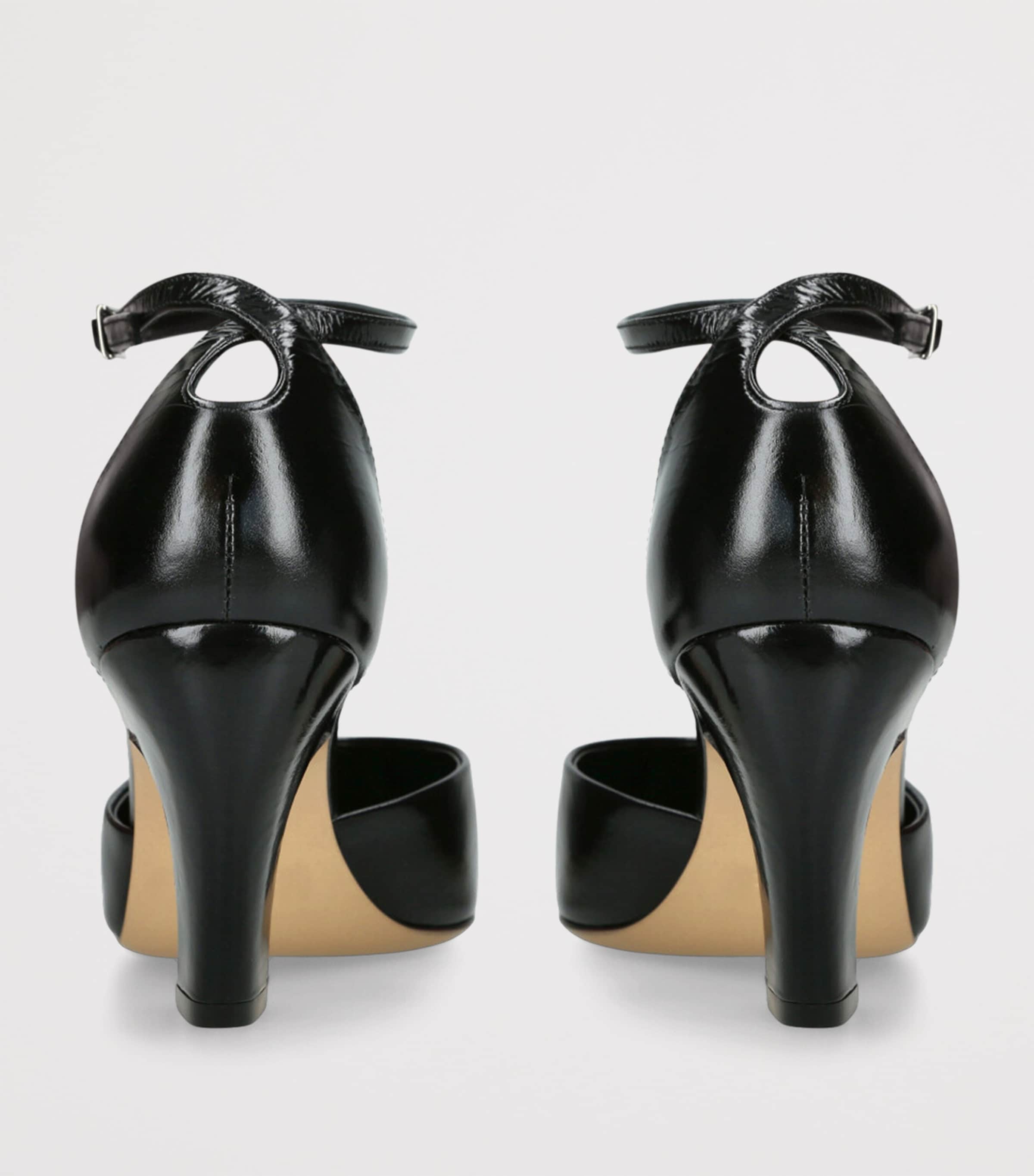 Leather Victoria Pumps 80 BLACK Image 2