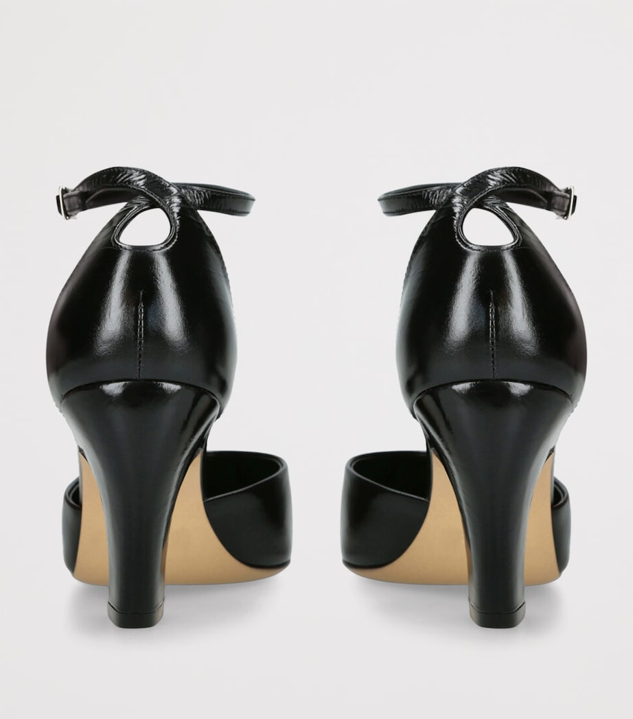 Leather Victoria Pumps 80 BLACK Image 2