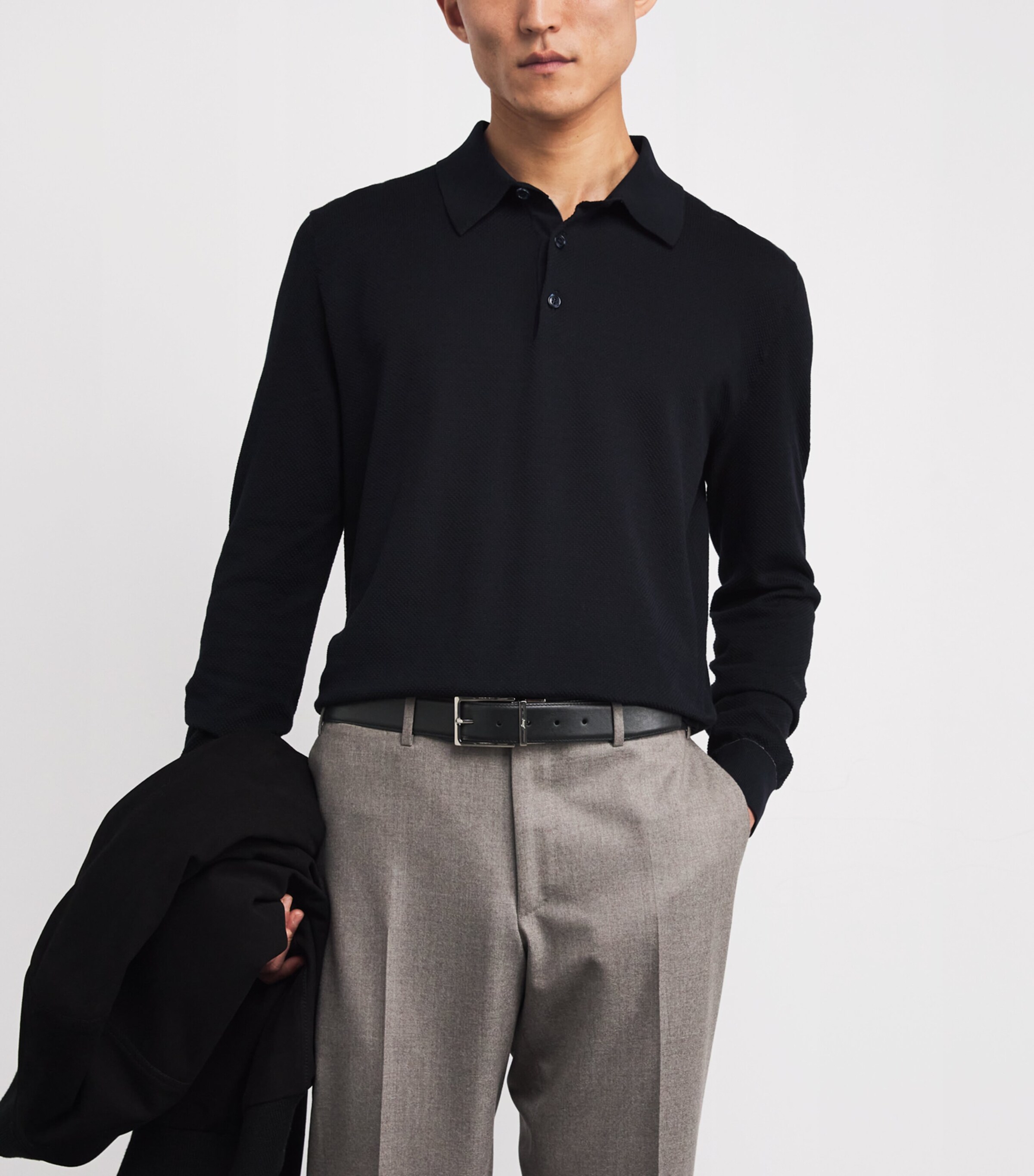 Brioni Mens Leather Belt Image 2