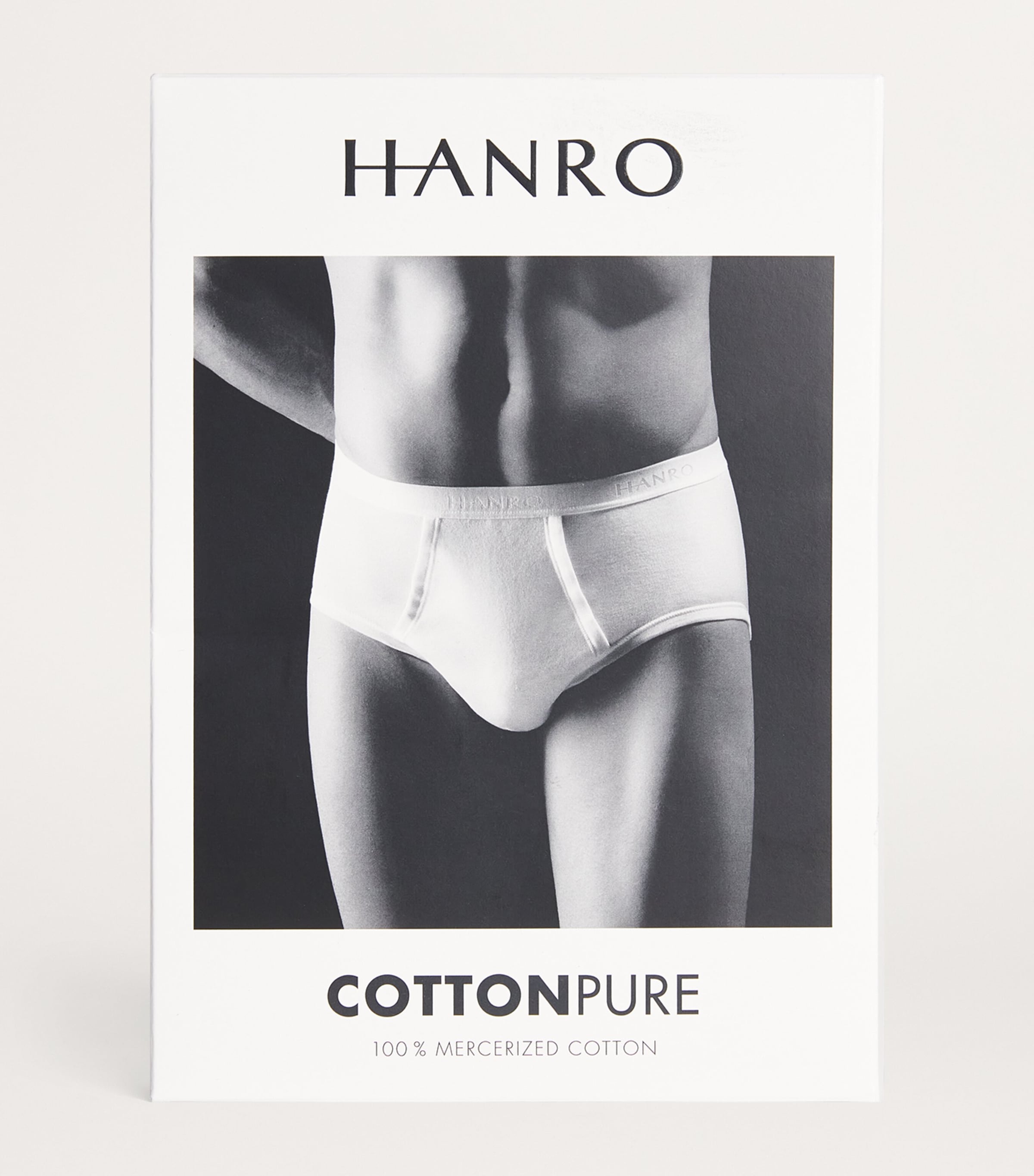 Mercerised Cotton Briefs 0101/WHITE Image 4