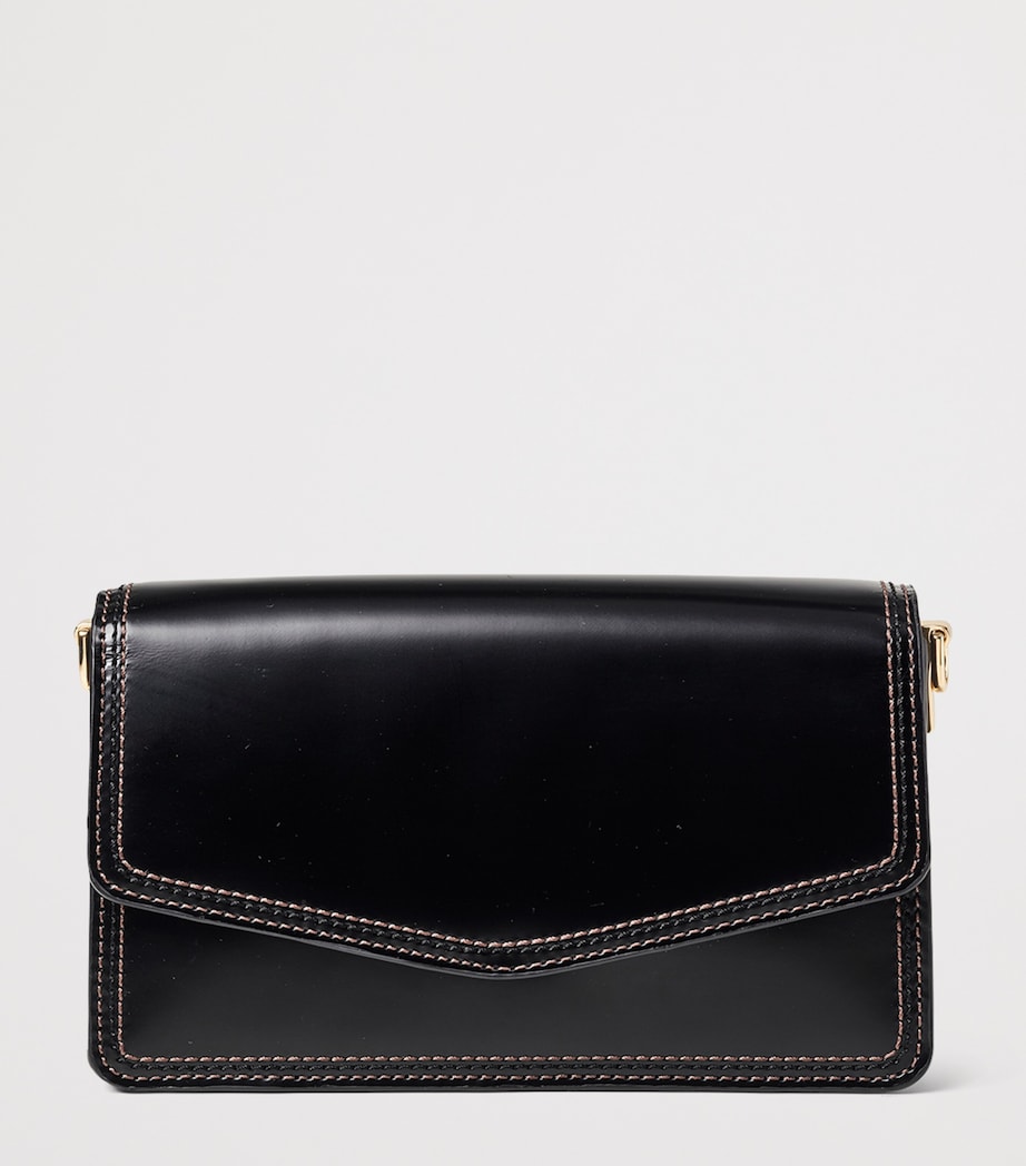 Leather Eliza Clutch Bag BLACK Image 2