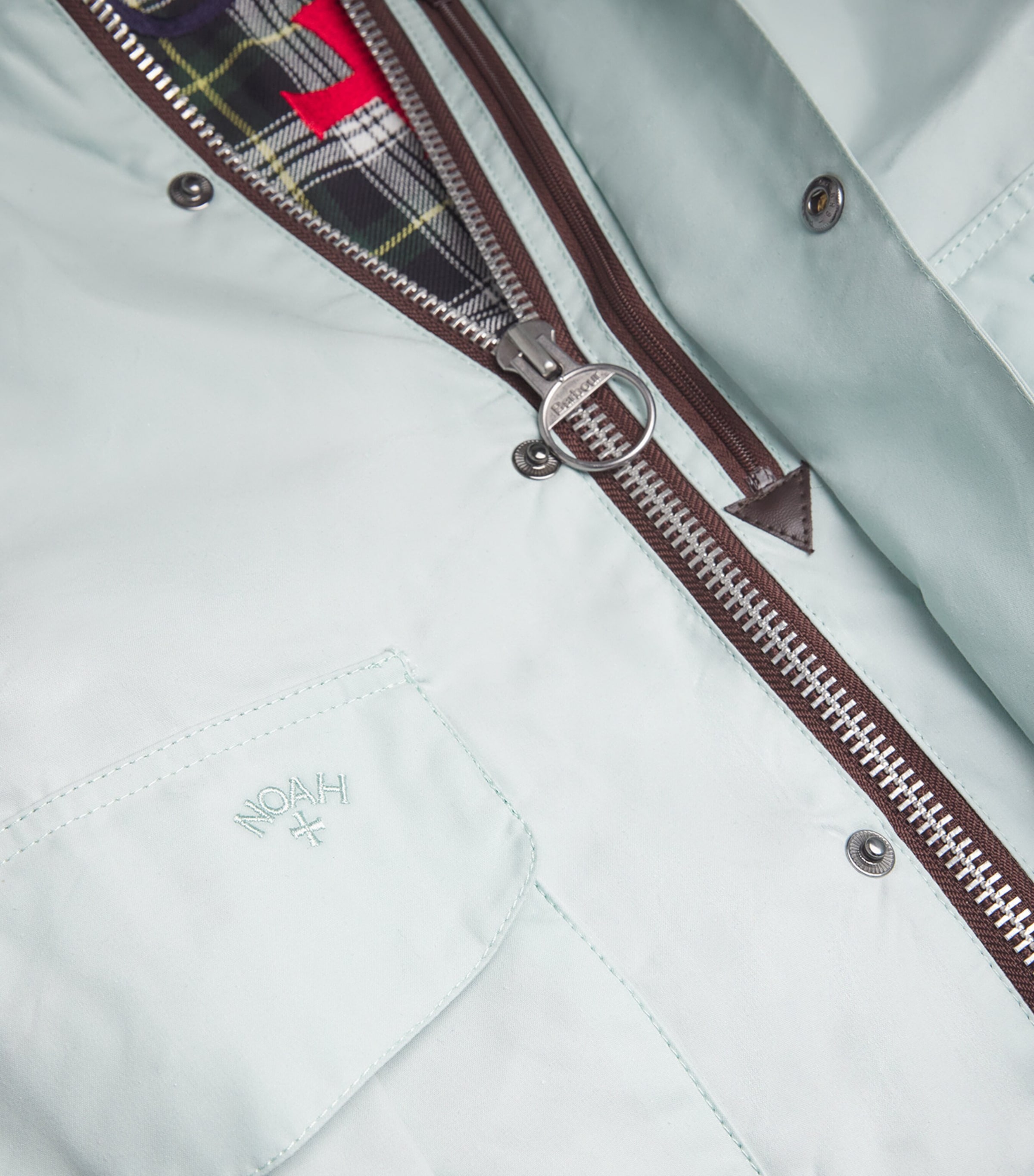 Barbour Mens x NOAH Wading Jacket Ice Blue Image 5