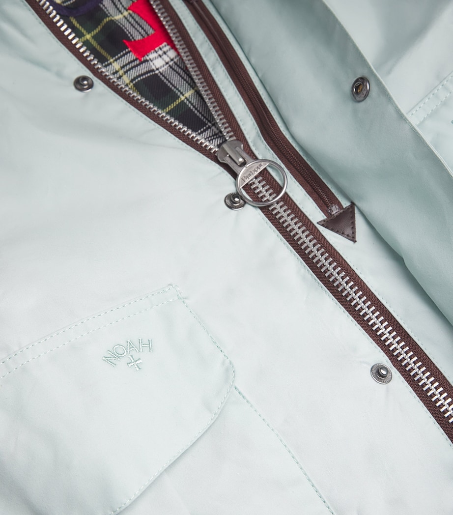 Barbour Mens x NOAH Wading Jacket Ice Blue Image 5