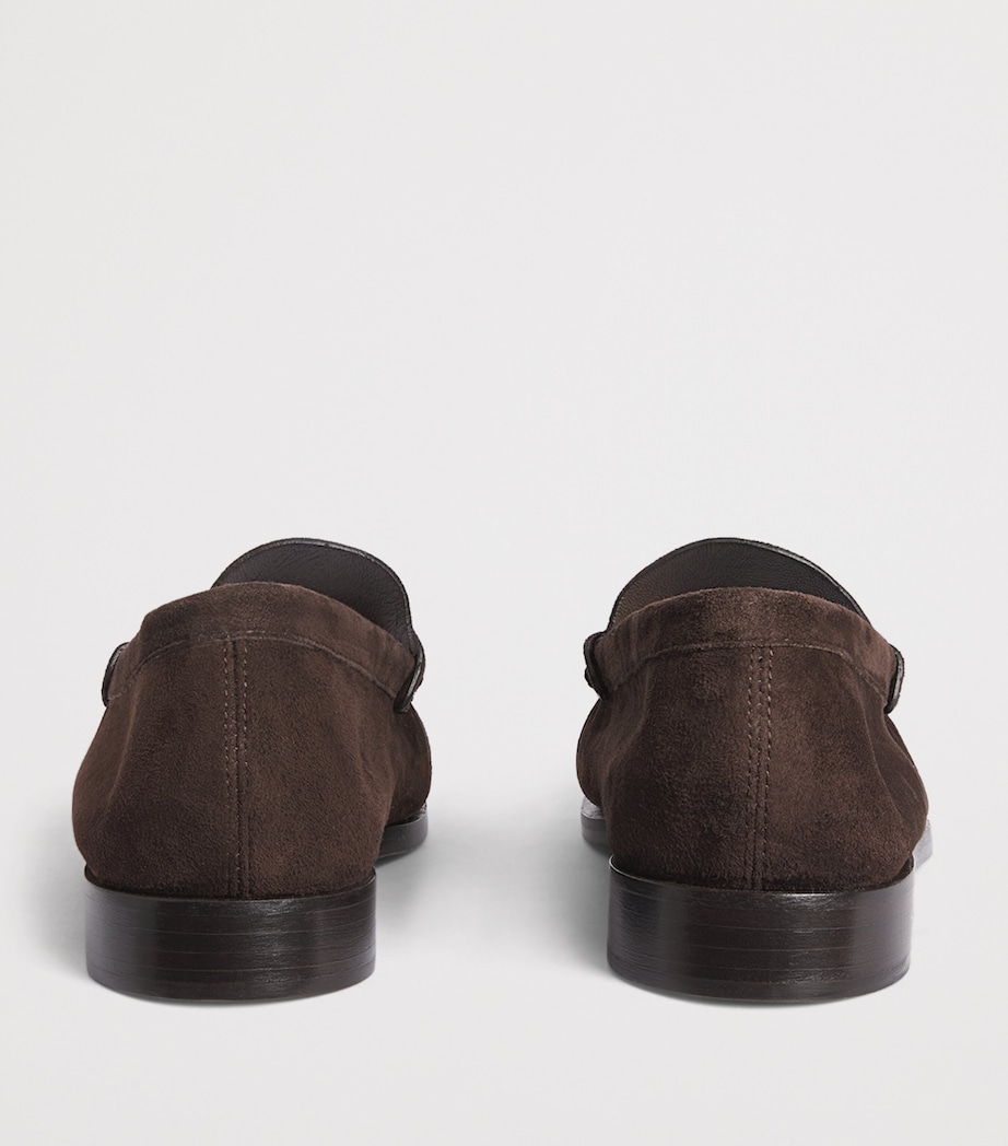 Max Mara Suede Loafers Dark Brown Image 5