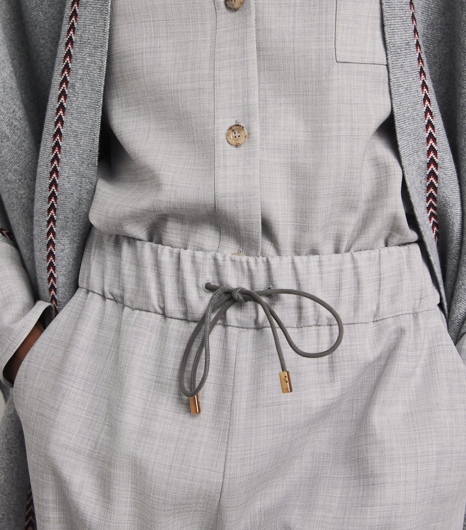Colombo Womens Cashmere Button-Up Shirt Grey Image 3