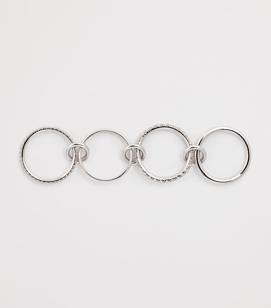 White Gold and Diamond Halley Ring WHITE GOLD Image 3