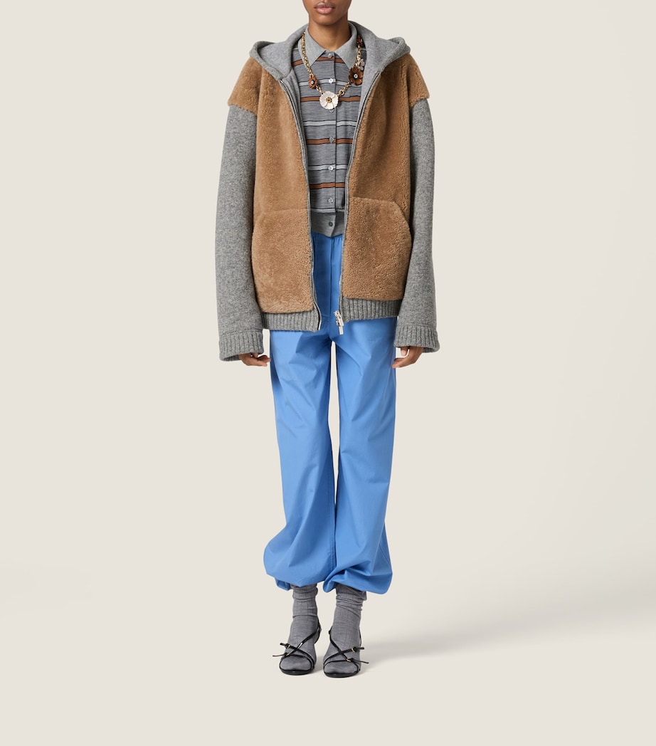 Wool Stripe Cardigan F0031 Image 2