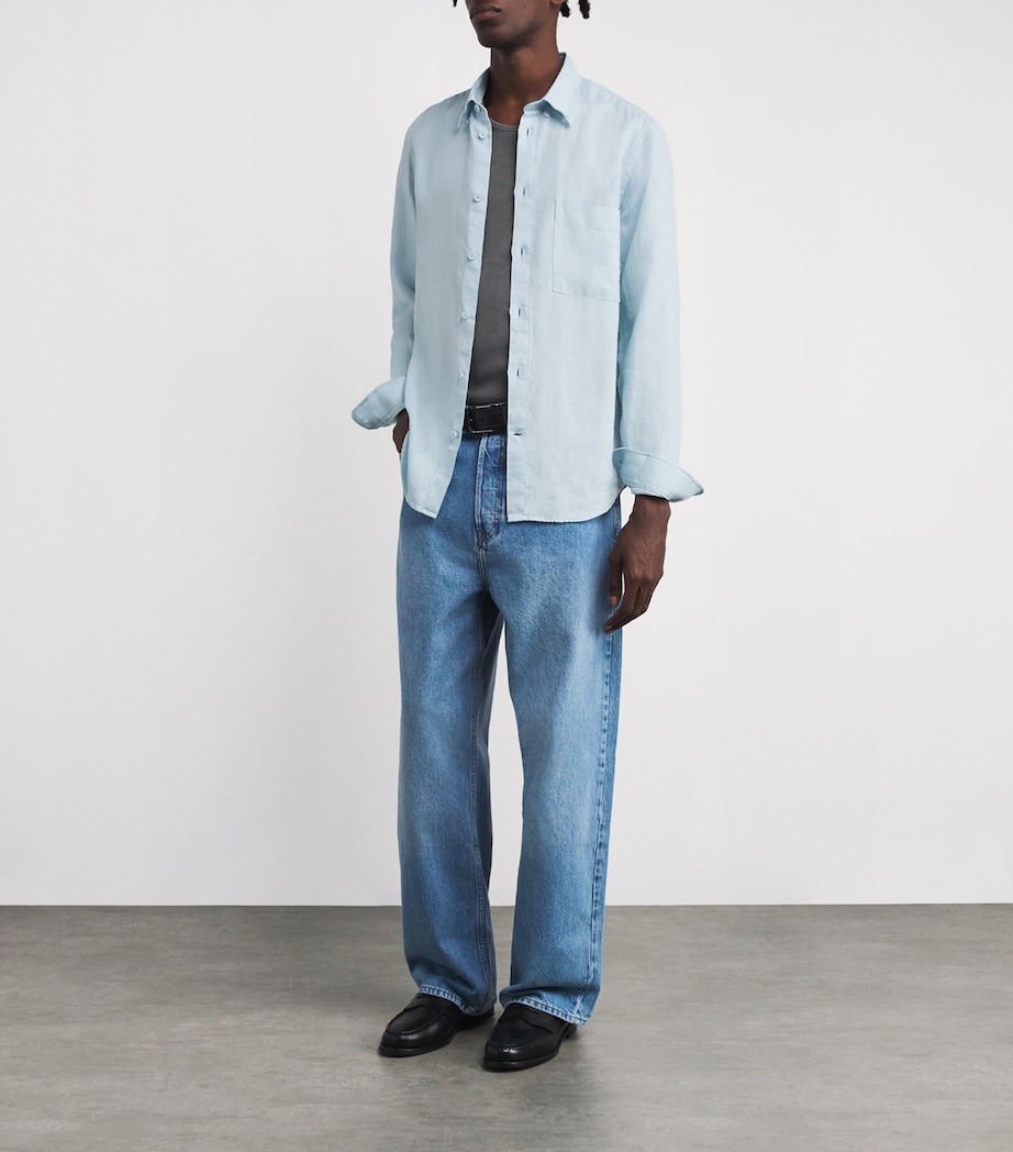 Linen Arne Shirt WINTER SKY 284 Image 2