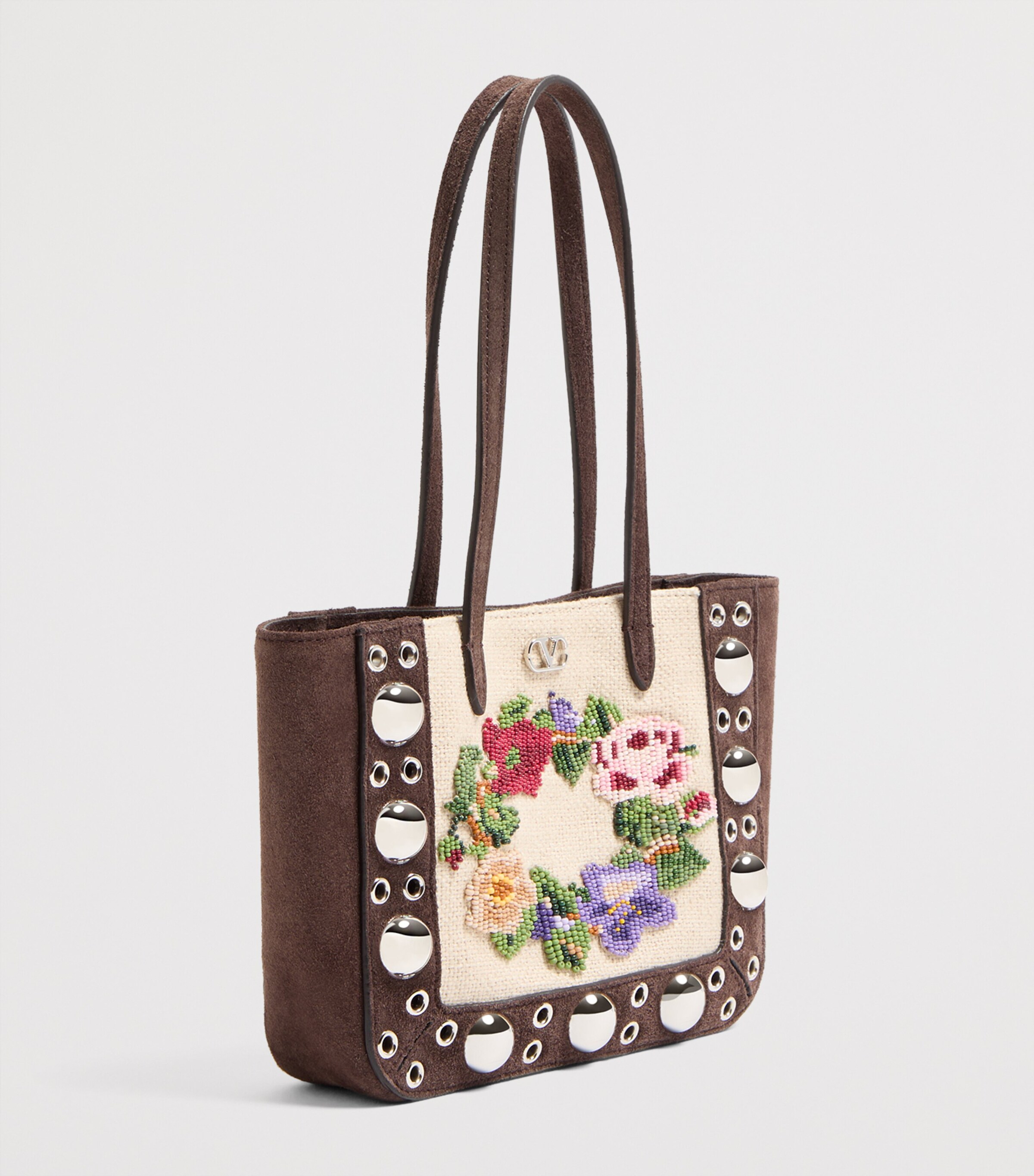 Mini Suede Beaded Nellcôte Shoulder Bag RCB Image 2