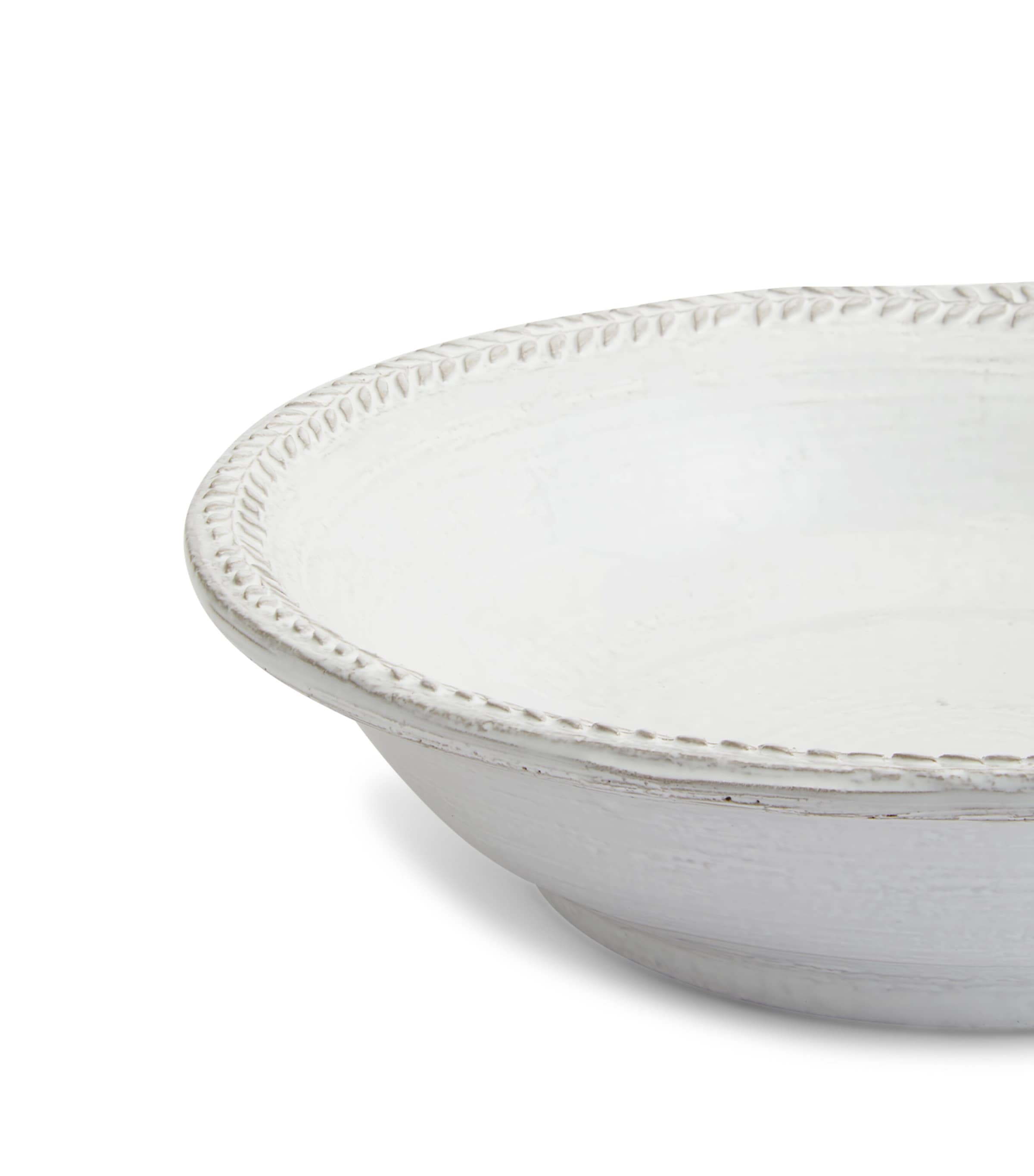 Set of 4 Hillcrest Pasta Bowls (22cm) WHITE Image 2
