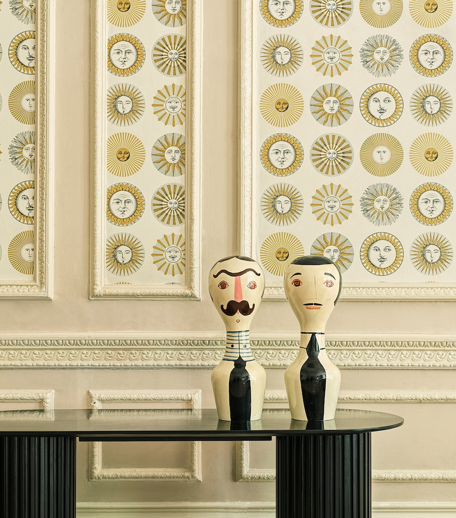 Cole & Son x Fornasetti Soli Wallpaper Roll Cream & Gold Image 4