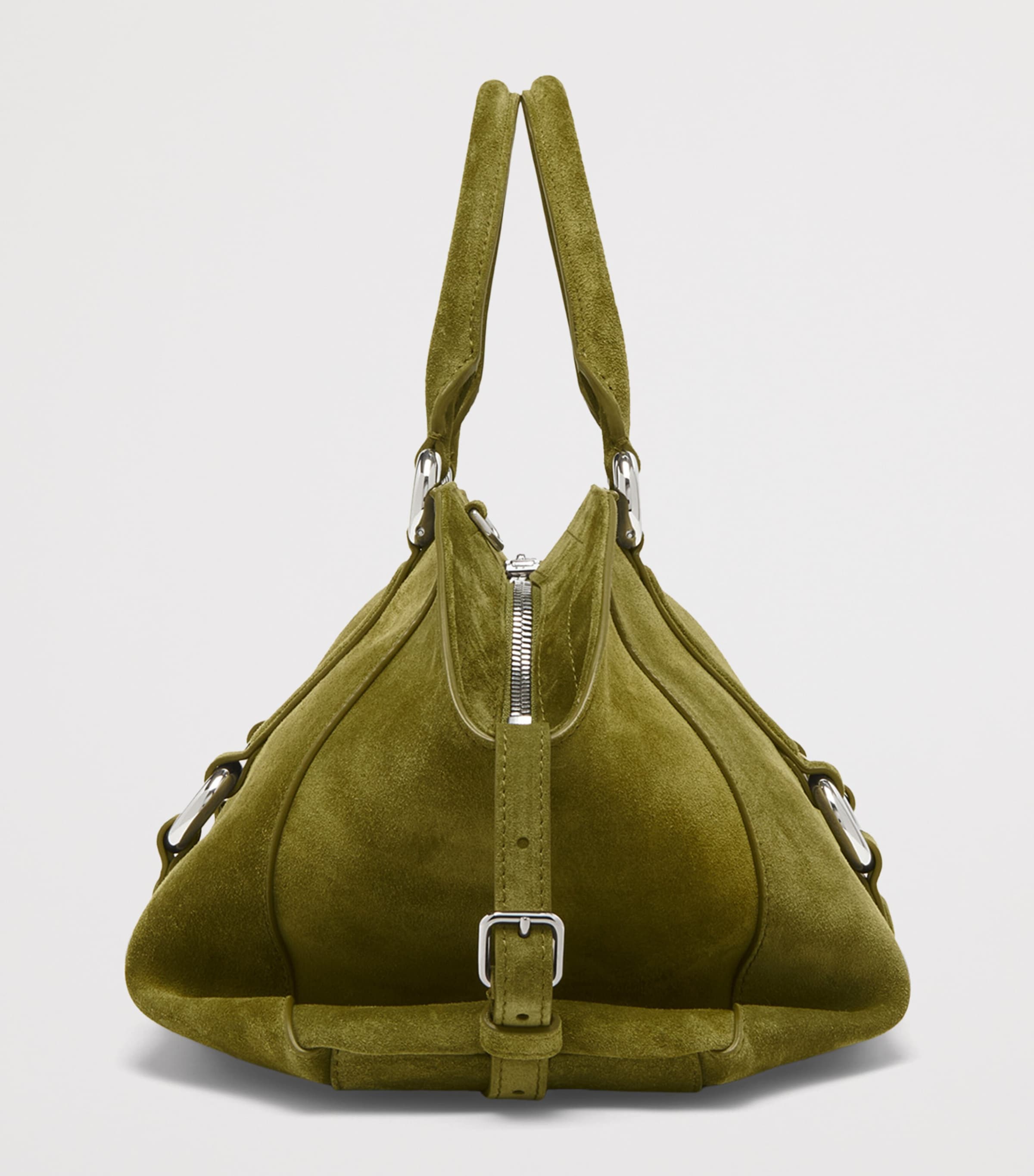 Suede Farringdon Top-Handle Bag 3311 Image 4