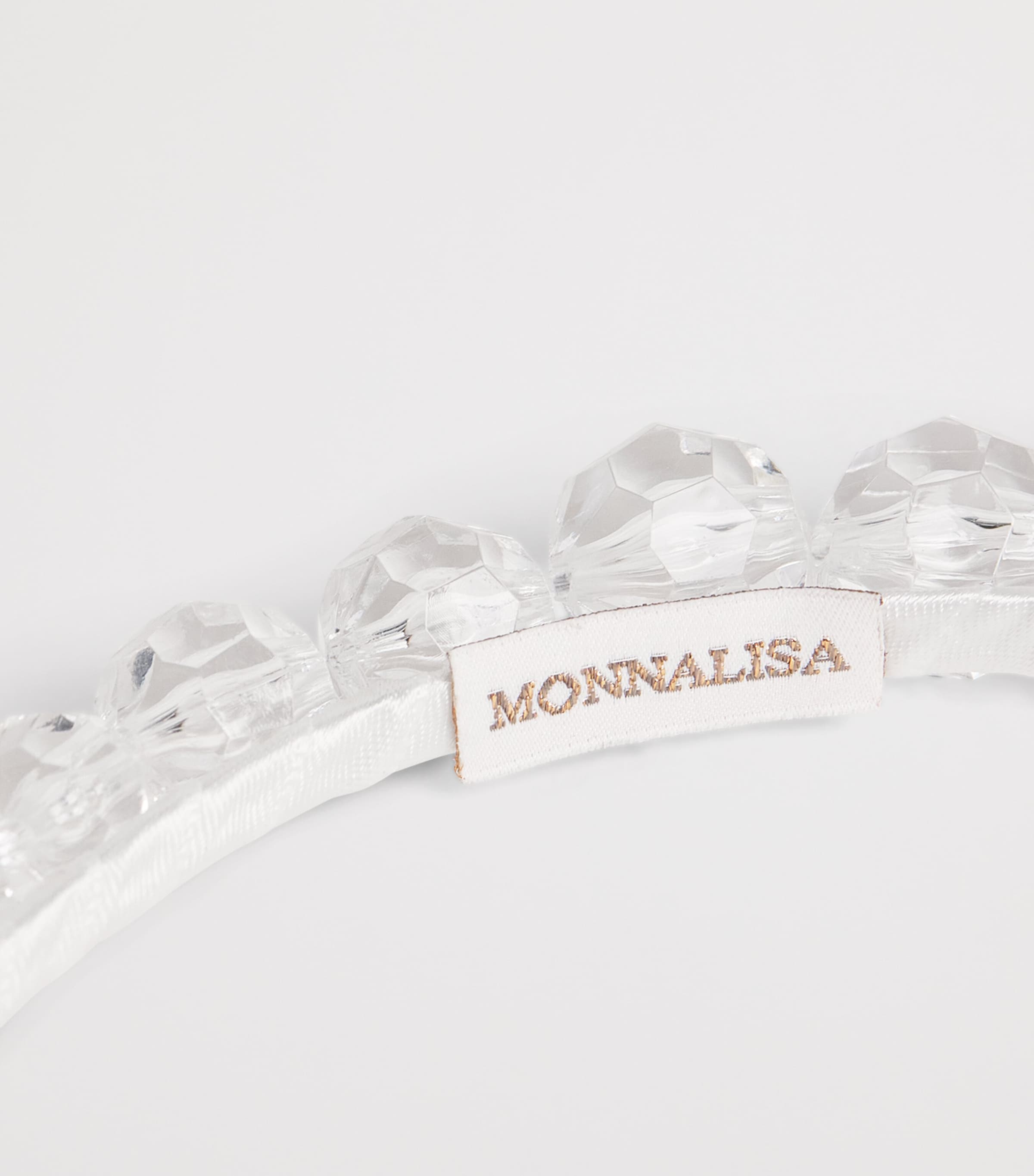 Monnalisa Crystal Headband Cream Image 4