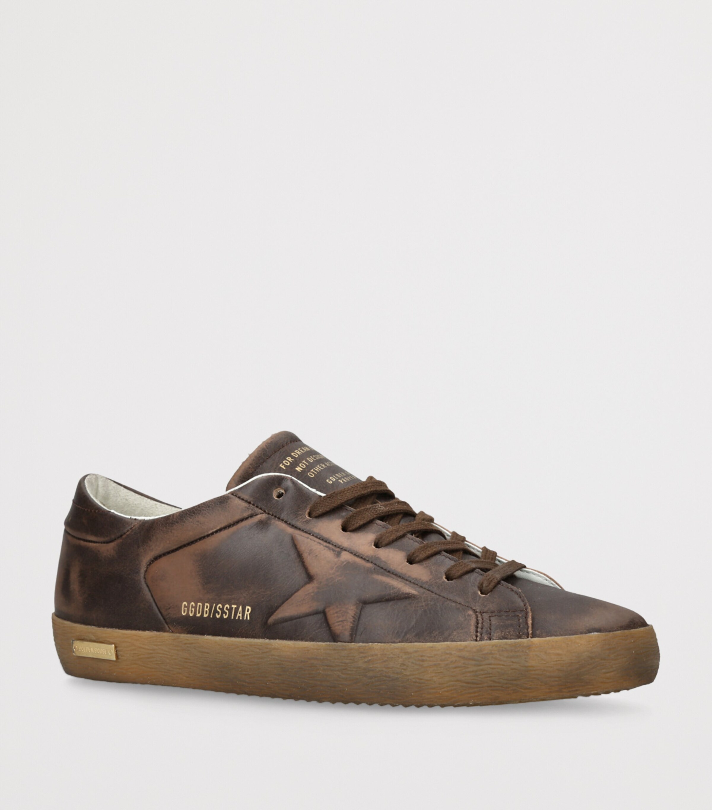 Golden Goose Leather Super-Star Sneakers Brown/oth Image 3