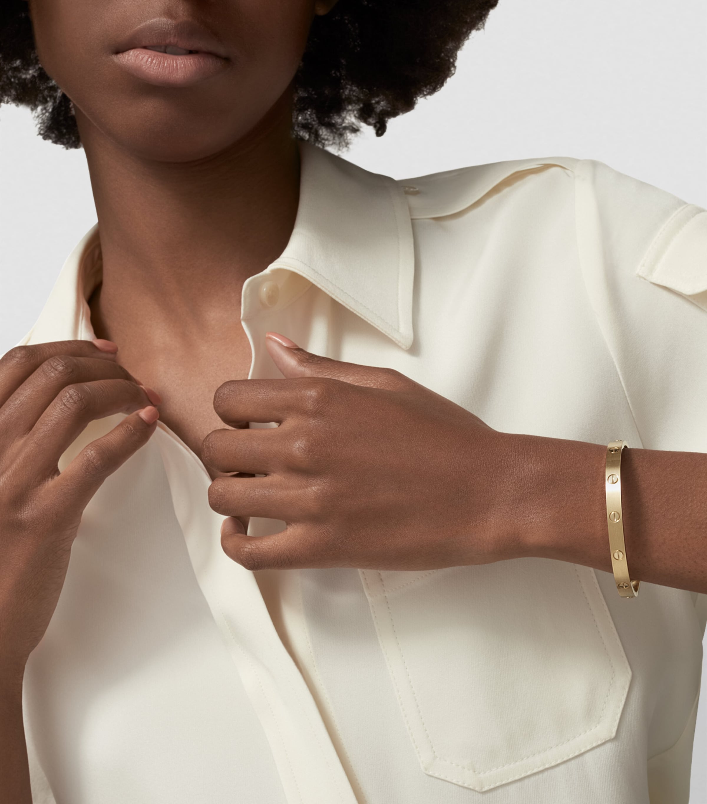 LOVE Classic Yellow Gold Bracelet - Brushed Finish YELLOW GOLD Image 4