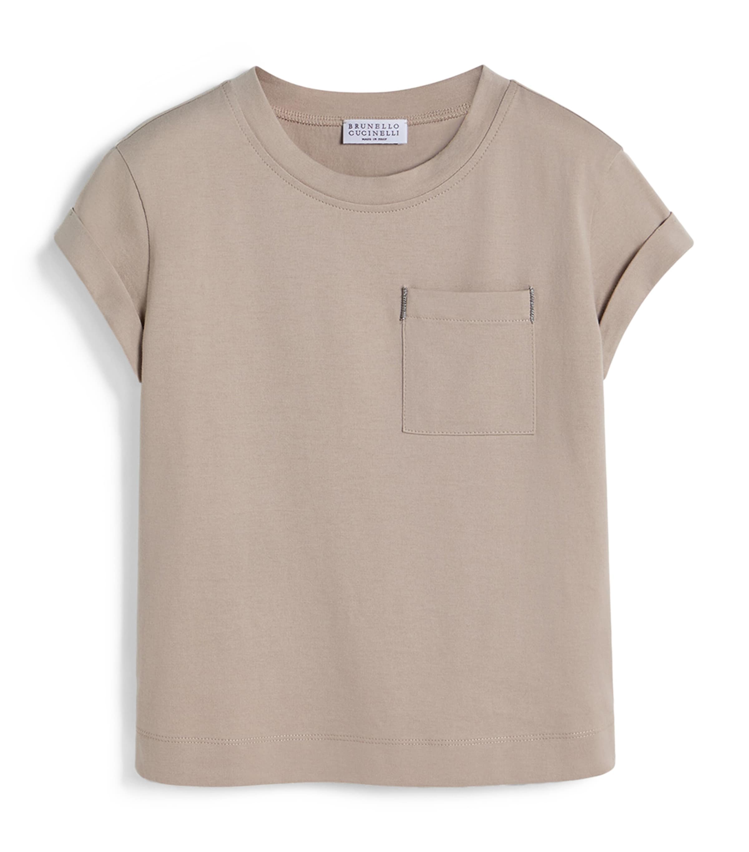 Brunello Cucinelli Kids Cotton Monili T-Shirt (4-6 Years) Image 1