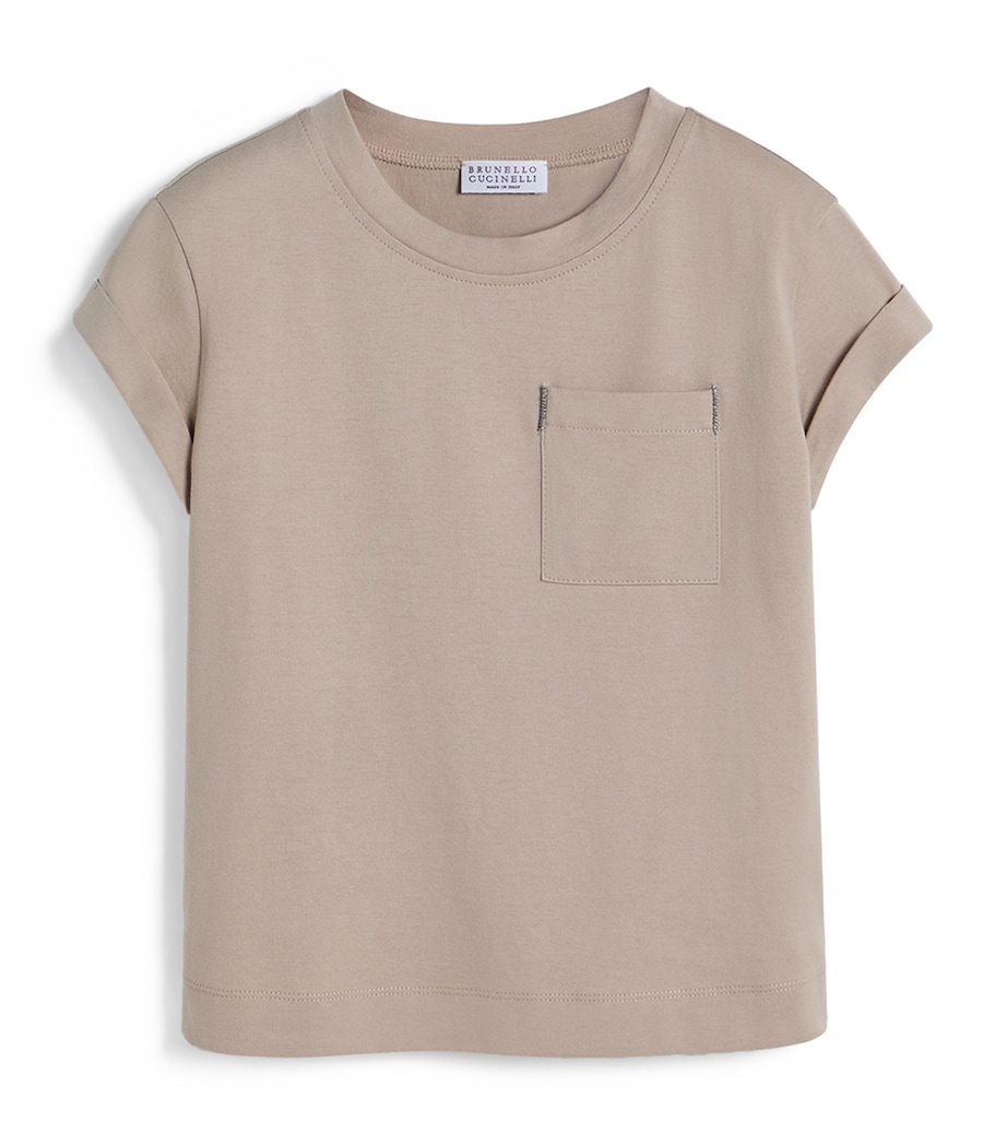 Brunello Cucinelli Kids Cotton Monili T-Shirt (4-6 Years) Image 1