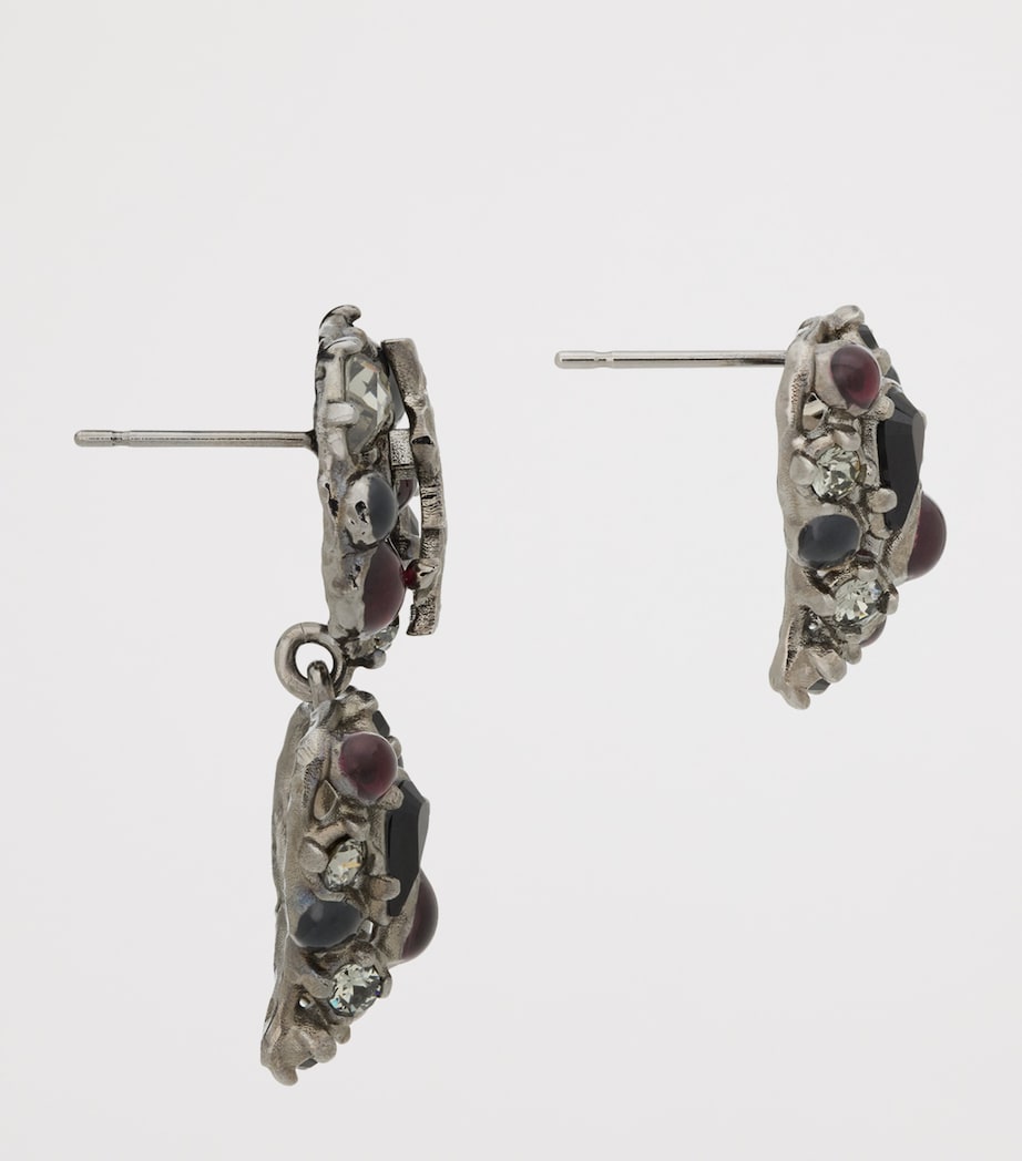Saint Laurent Embellished Cassandre Earrings Image 3