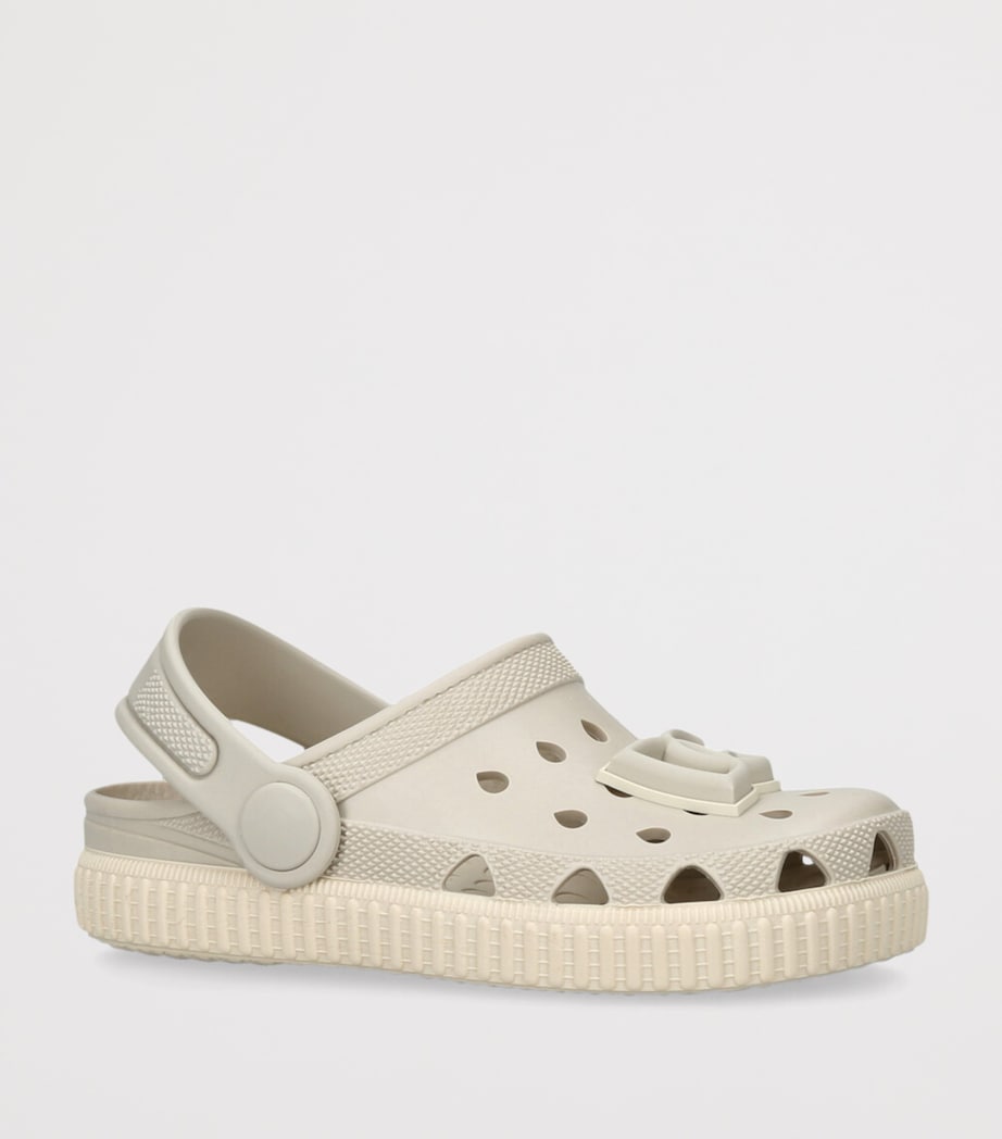Dolce&Gabbana Kids Logo Clogs Beige Image 3