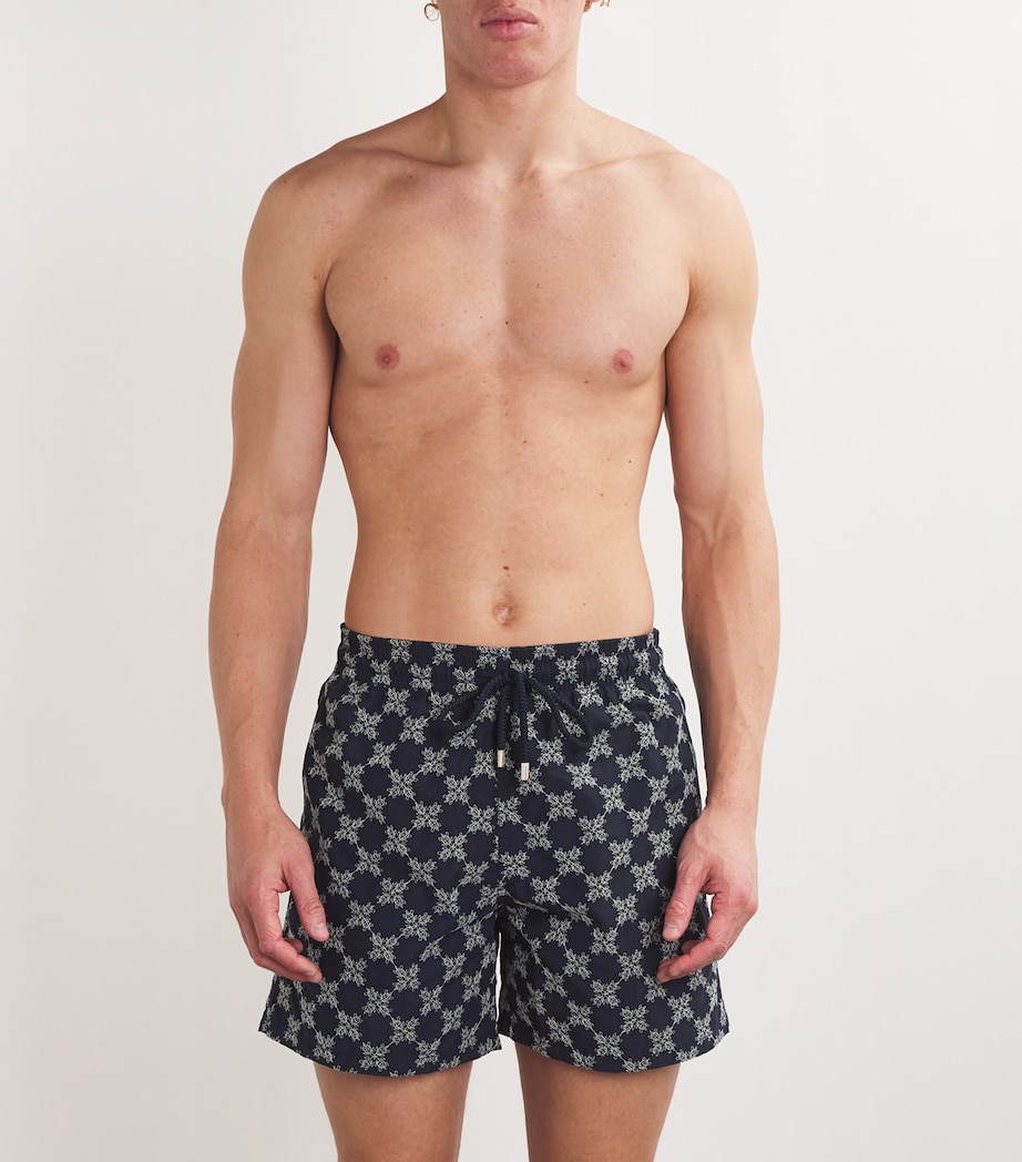 Diamond Turtle Embroidered Mistral Swim Shorts 390 NAVY Image 2