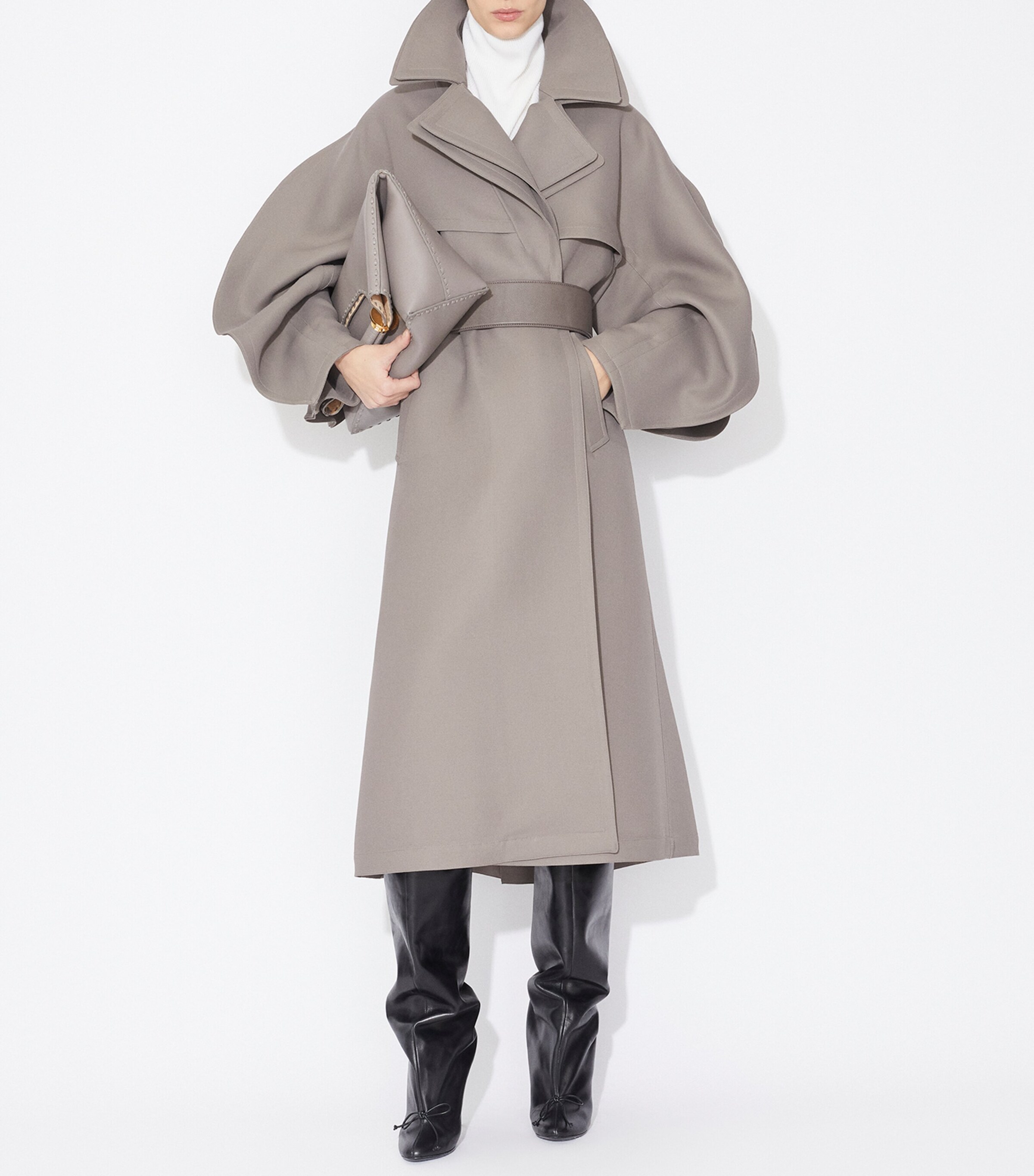 トレンチコート ALAIA WOOL BLEND WRAP TRENCH COAT Alaïa Wool-Blend Trench Coat | Harrods US