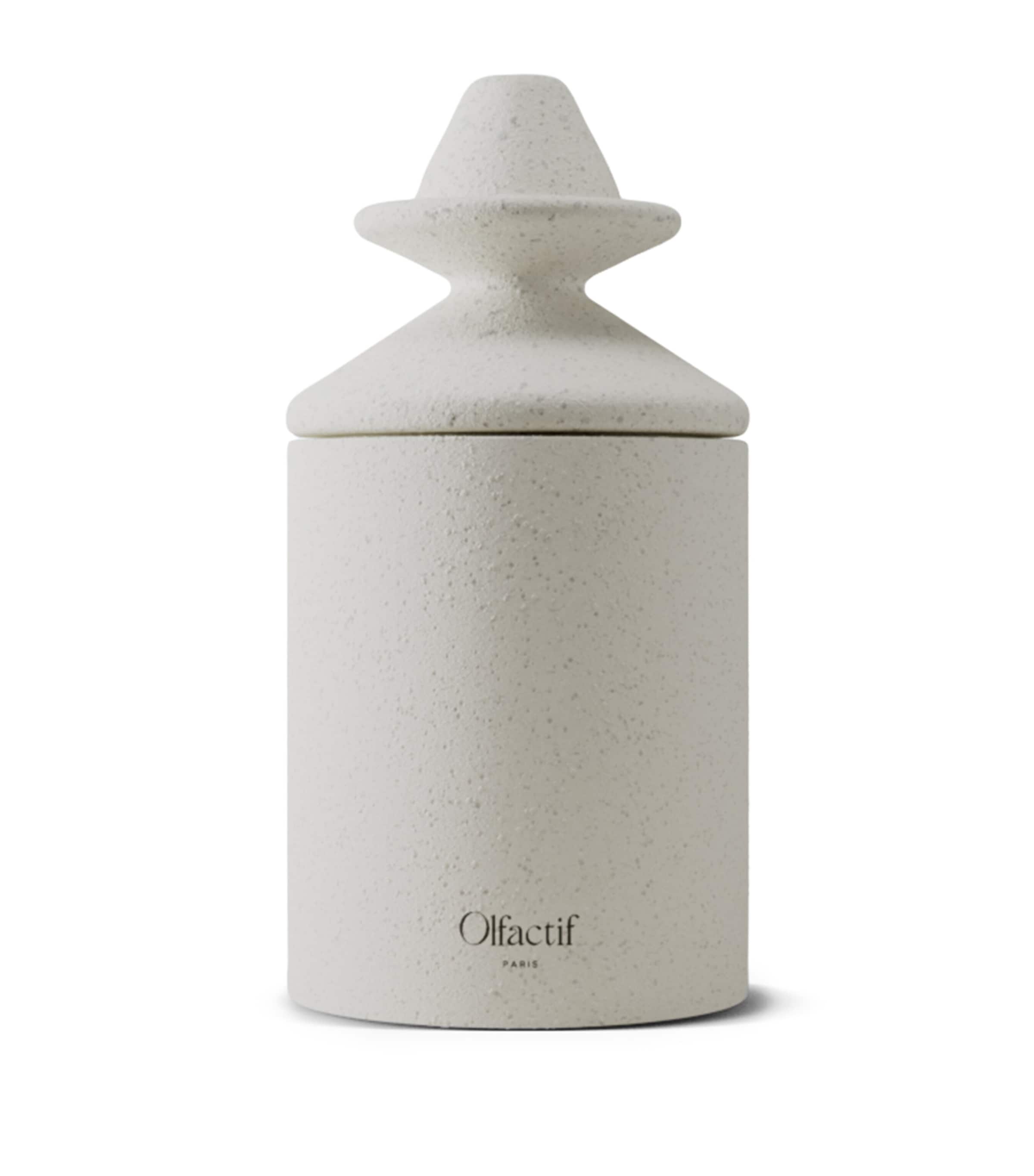 Olfactif Aries Waxed Wood Candle In White