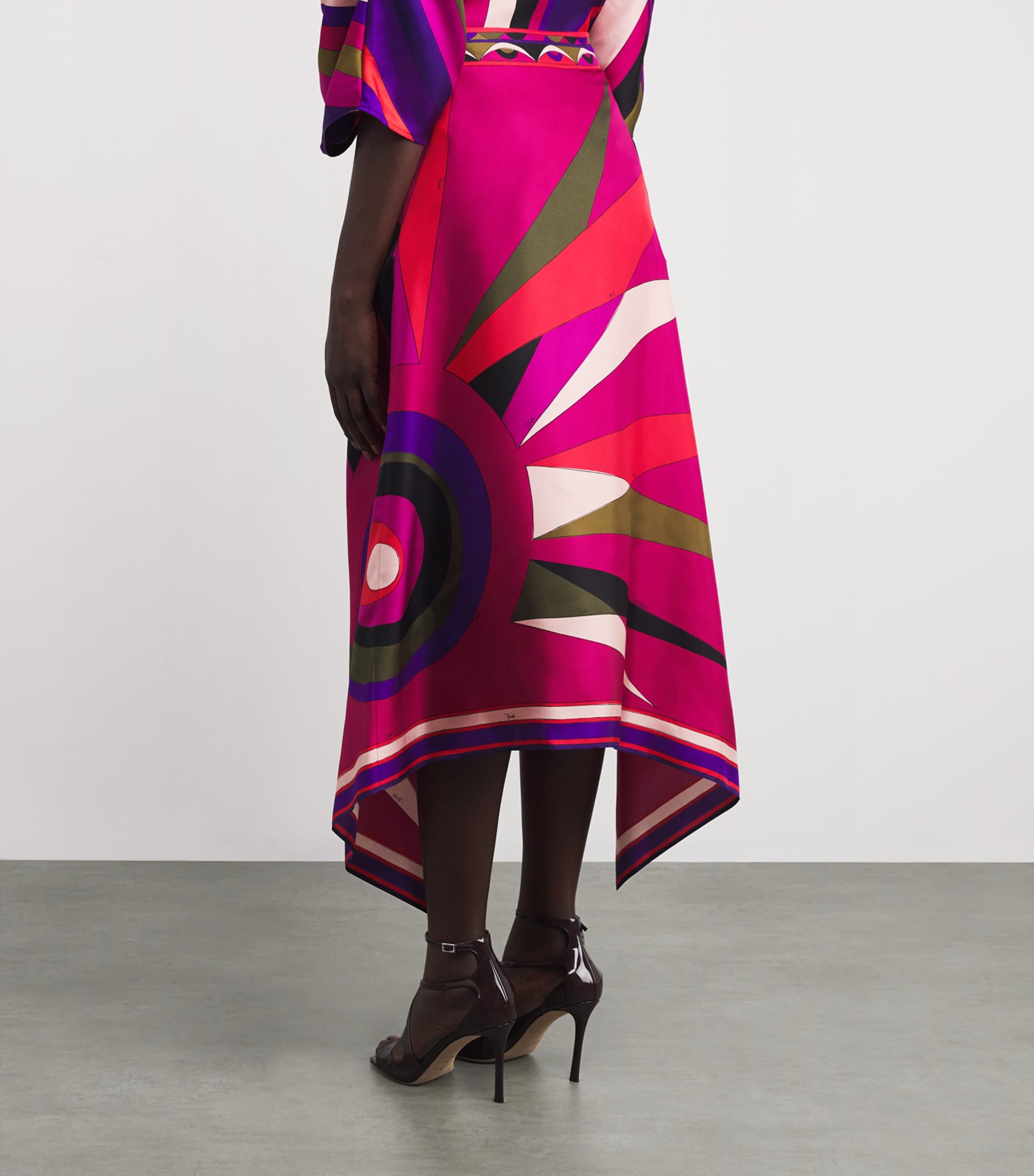 Silk Hawaii Midi Skirt 030/MULTICOLOR Image 4